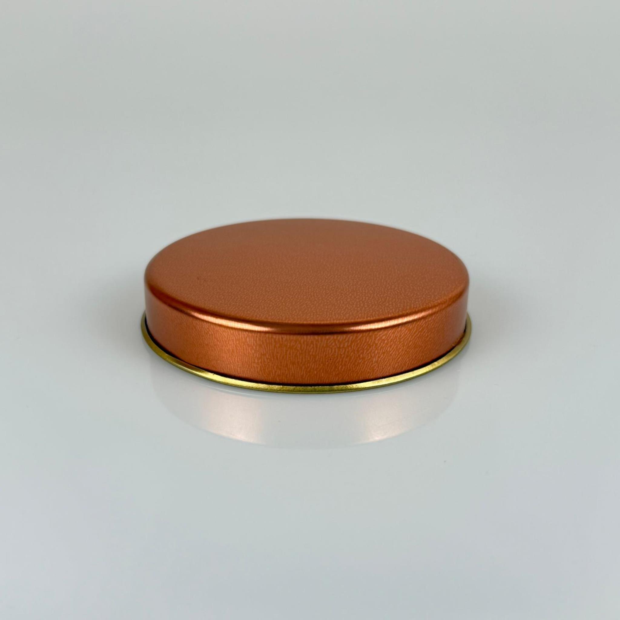 50 CC TENEKE KUTU - ROSE - KAPAKSIZ - METAL AMBALAJ - MUM TENEKESİ 77x 12 MM