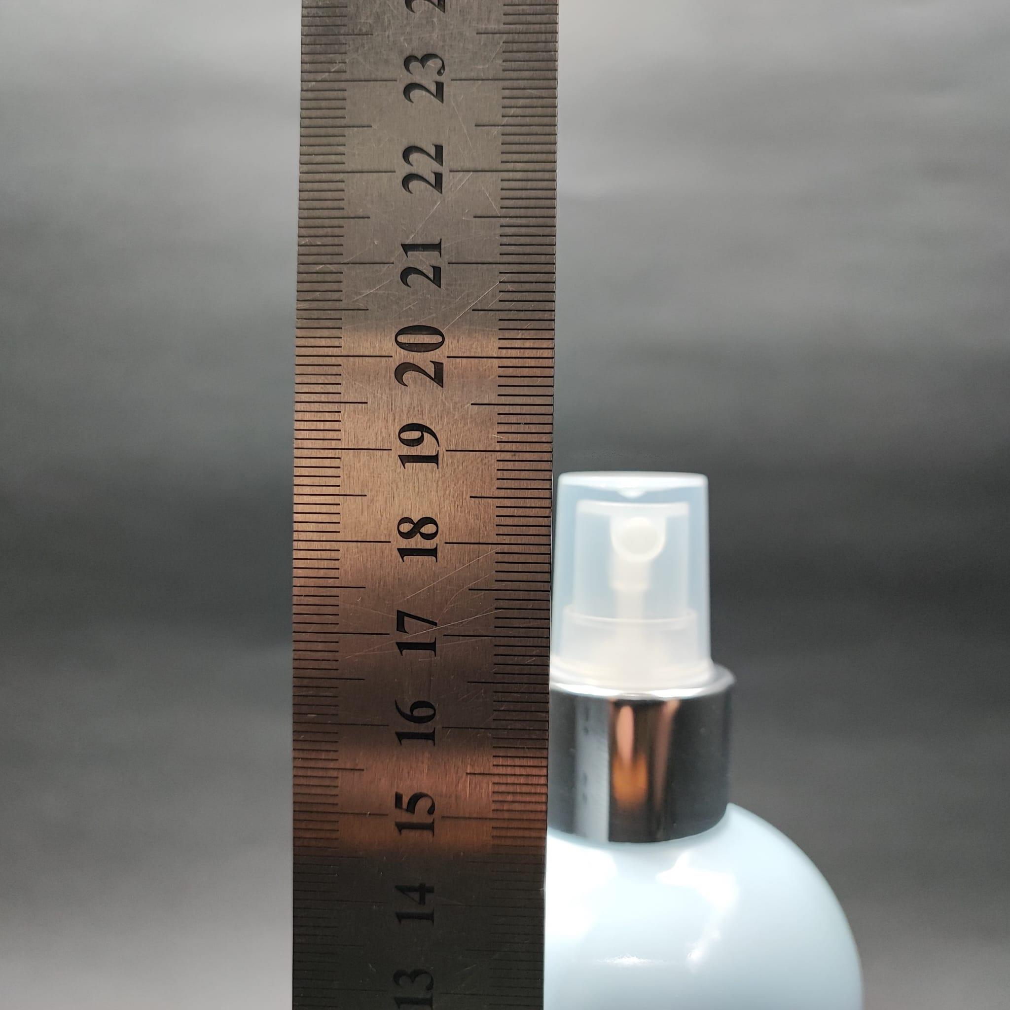 400 CC OVAL BOYUNLU SİLİNDİR PET ŞİŞE (30 GR) - GÜMÜŞ SPREYLİ - 400 ML PLASTİK ŞİŞE - BEBEK MAVİSİ