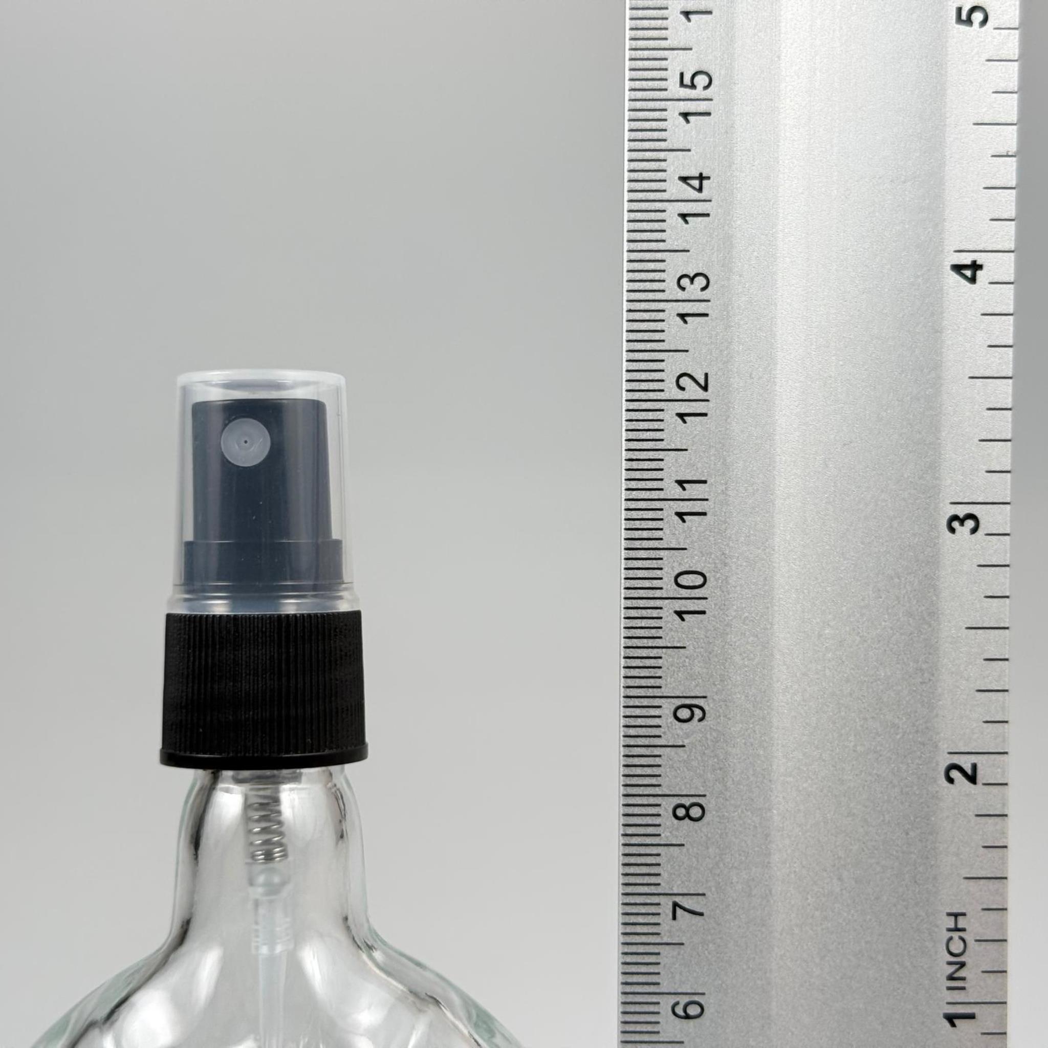 50 CC BOĞAZLI YASSI CAM ŞİŞE - SİYAH SPREYLİ PARFÜM KOLONYA ŞİŞESİ TAKIM - 50 ML PRESTİJLİ ŞİŞE