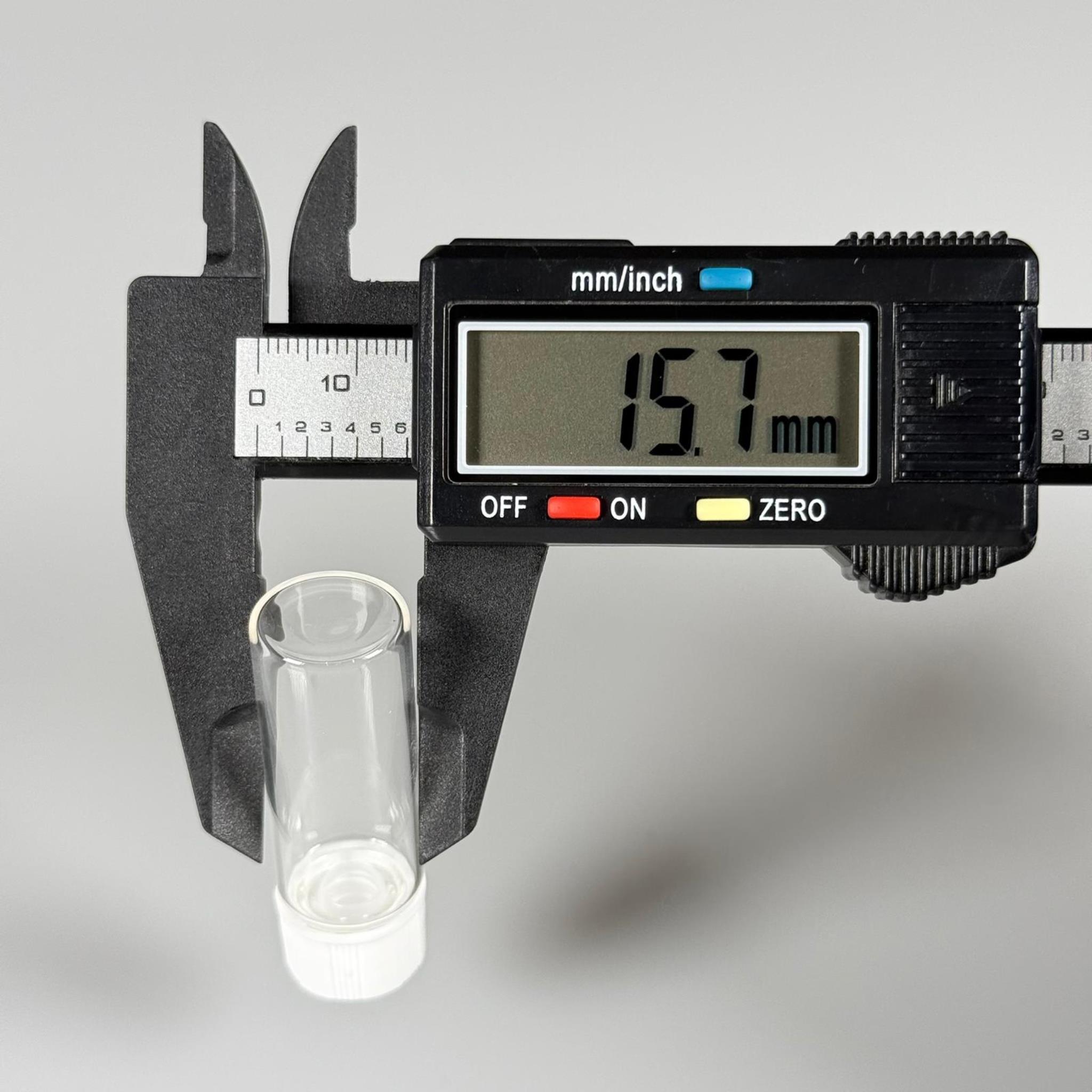 5 CC ŞEFFAF İNCE CAM ŞİŞE - BEYAZ KAPAKLI + İÇTEN DAMLALIKLI - 5 ML CAM ŞİŞE