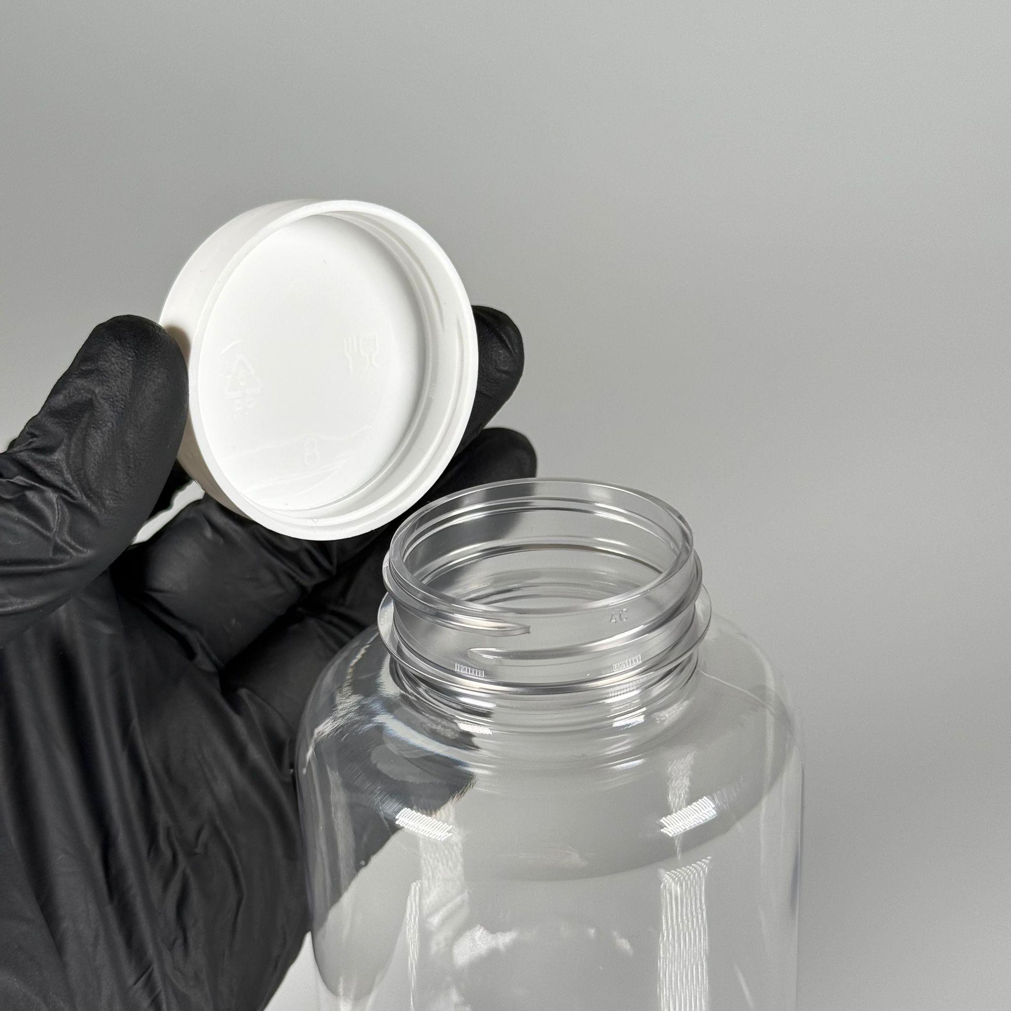 400 CC ŞEFFAF PET TABLET ŞİŞESİ - BEYAZ KAPAKLI - 400 ML KAPSÜL KUTUSU - İLAÇ ŞİŞESİ - MEDİKAL HAP ŞİŞESİ - FARMASÖTİK KAVANOZ