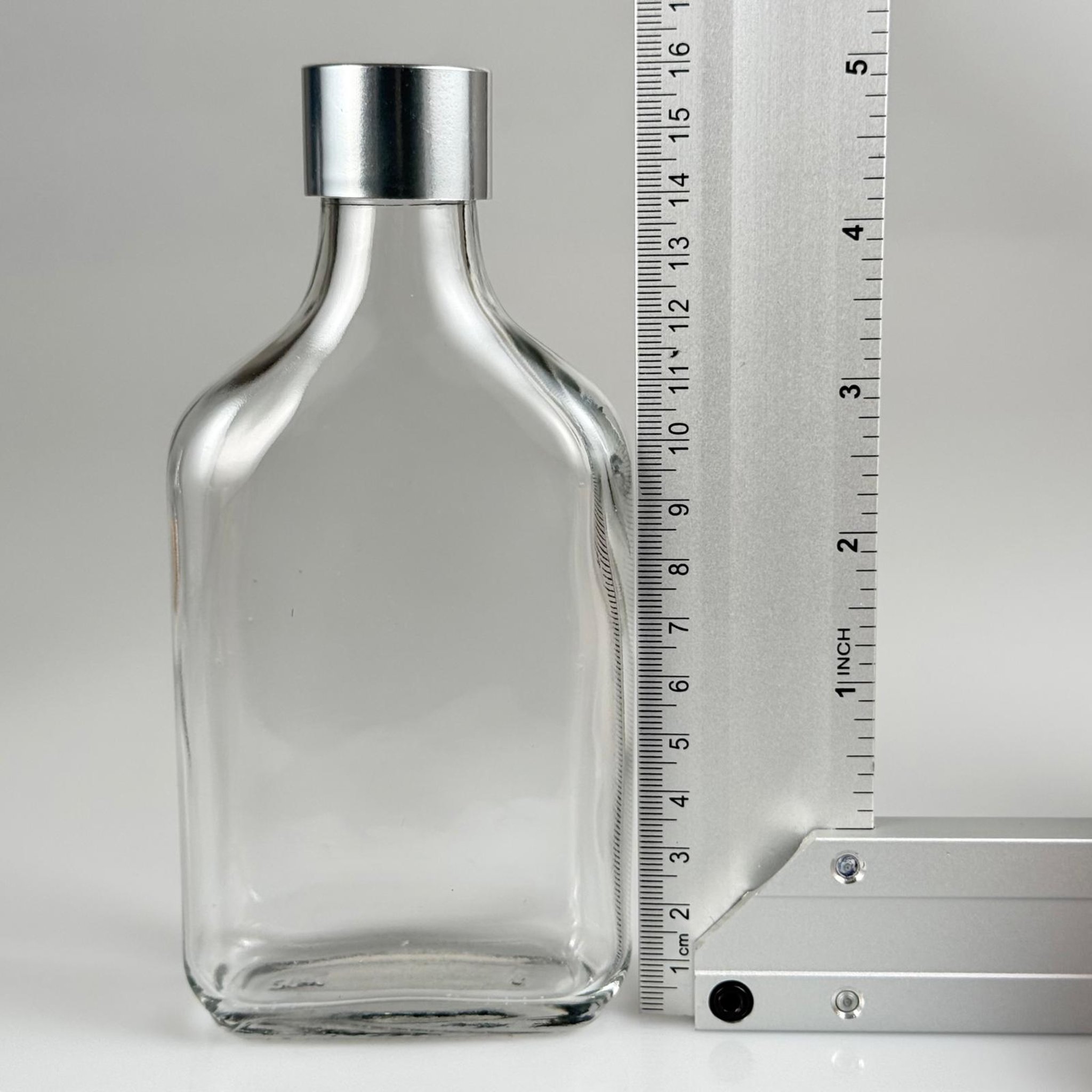 200 CC YASSI CAM COLD BREW ŞİŞE - SOĞUK KAHVE ŞİŞESİ -  ALÜMİNYUM KAPLAMALI GÜMÜŞ KAPAKLI TAKIM - 200 ML CAM ŞİŞE