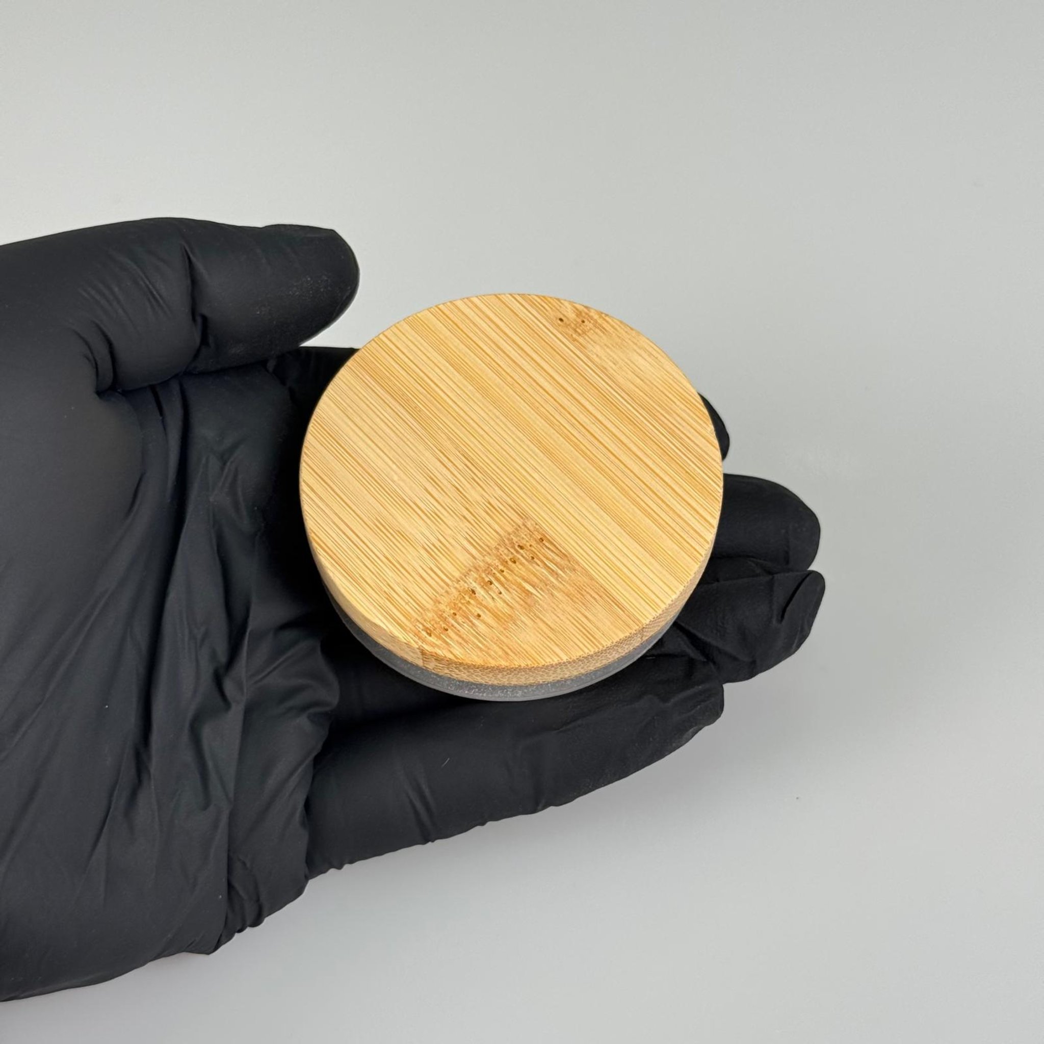 50 MM AHŞAP BAMBU GEÇME KAPAK - SİLİKON CONTALI - MUM BARDAK, BAHARAT KAVANOZU VB İÇİN KULLANILABİLİR