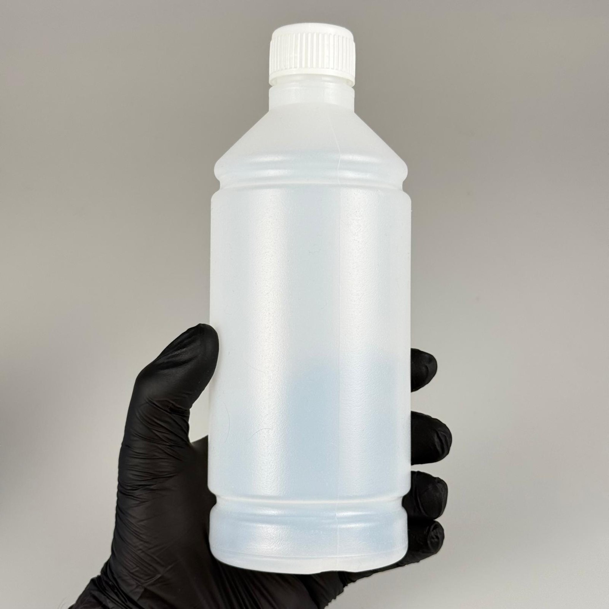 500 CC TİNER ŞİŞESİ - BEYAZ KÖPÜK CONTALI KAPAKLI - 500 ML KİMYASALA DAYANIKLI PLASTİK ŞİŞE - 0,5 LT POLİETİLEN ŞİŞE