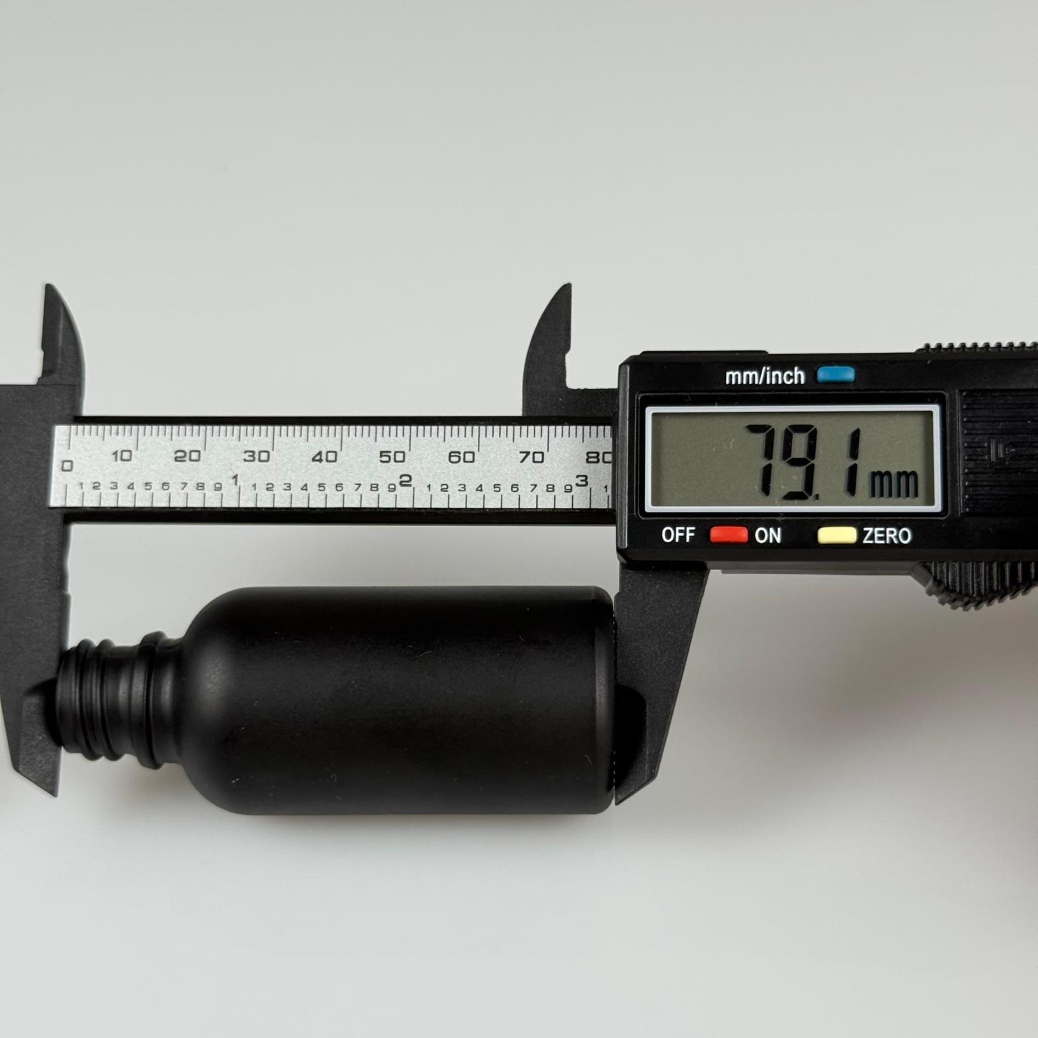 30 CC SİYAH MAT CAM ŞİŞE 18 MM İTHAL