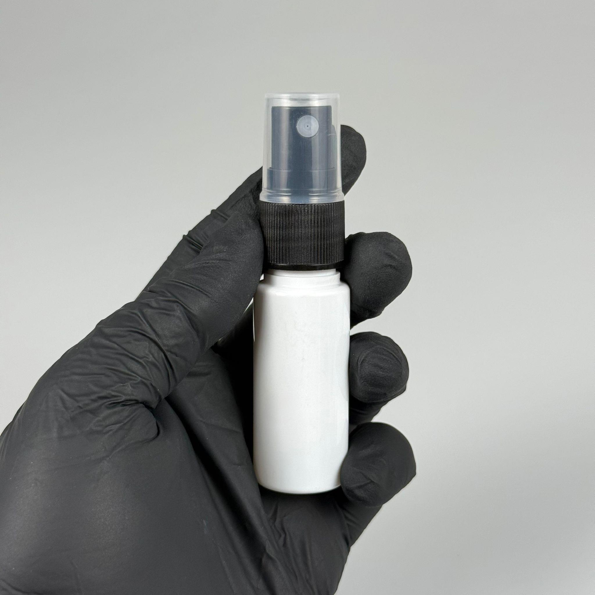 15 CC SİLİNDİR PET ŞİŞE - SİYAH SPREYLİ - 15 ML PET ŞİŞE - BEYAZ