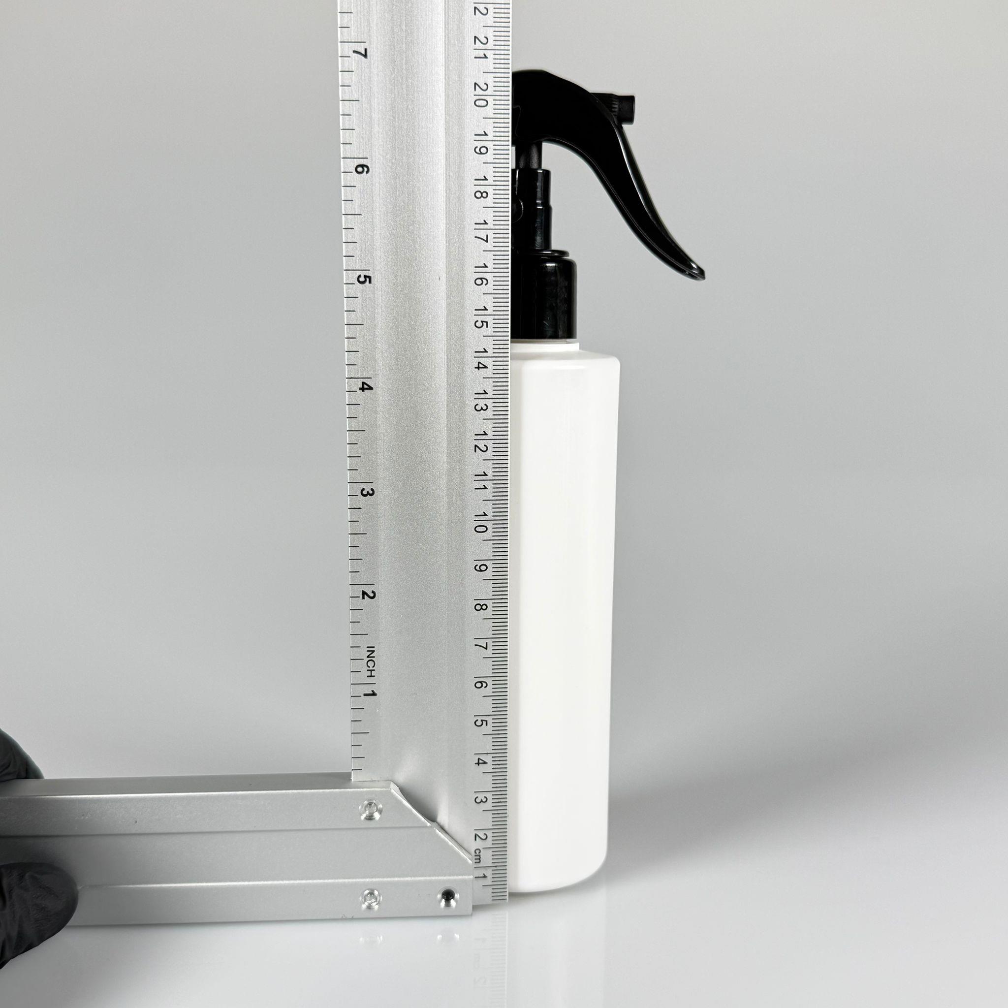 200 CC (SİLME 250 CC) BEYAZ SİLİNDİR MODEL MAT SERT POLİETİLEN ŞİŞE - SİYAH TRİGER SPREYLİ - 200 ML BEYAZ SPREYLİ PLASTİK ŞİŞE