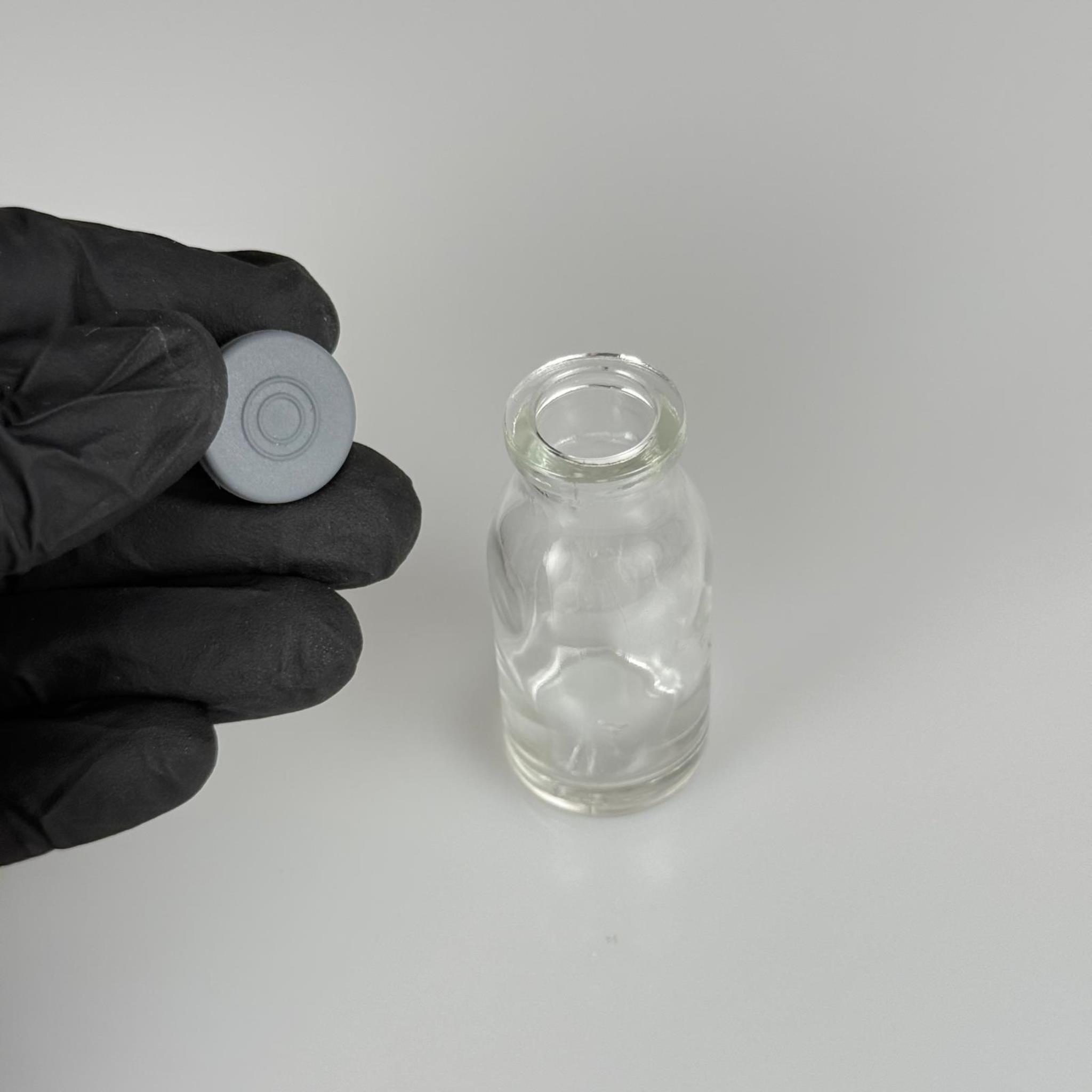 FLAKON CAM ŞİŞE 15 ML + BUTİL KAUÇUK TIPA 20 MM - ŞEFFAF CAM İLAÇ, ECZA, PENİSİLİN, MEDİKAL, LABORATUVAR, FARMASÖTİK ŞİŞELERİ