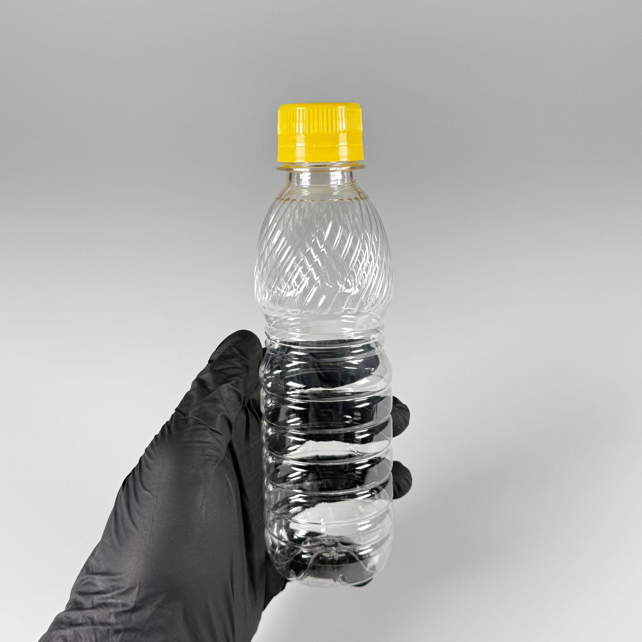 0,25 LT KİLİTLİ KAPAKLI PET ŞİŞE - SARI KAPAKLI 250 CC BOŞ PET ŞİŞE