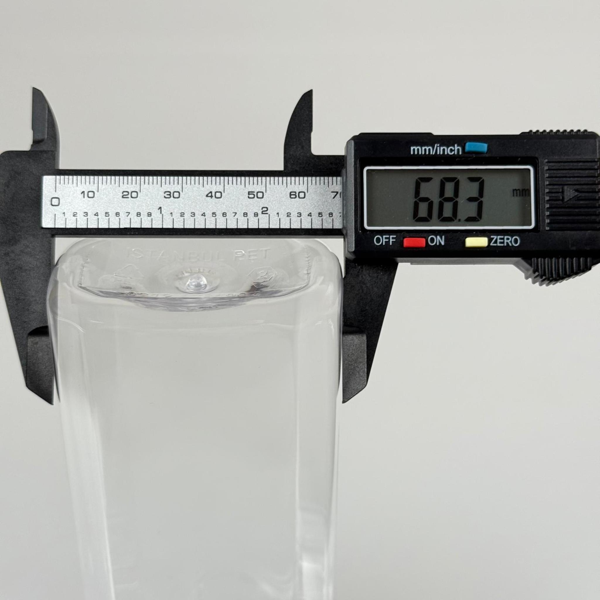 400 CC YASSI MODEL PET ŞİŞE - KRİSTAL KAPAKLI TIPALI - 400 ML PLASTİK KOLONYA ŞİŞESİ