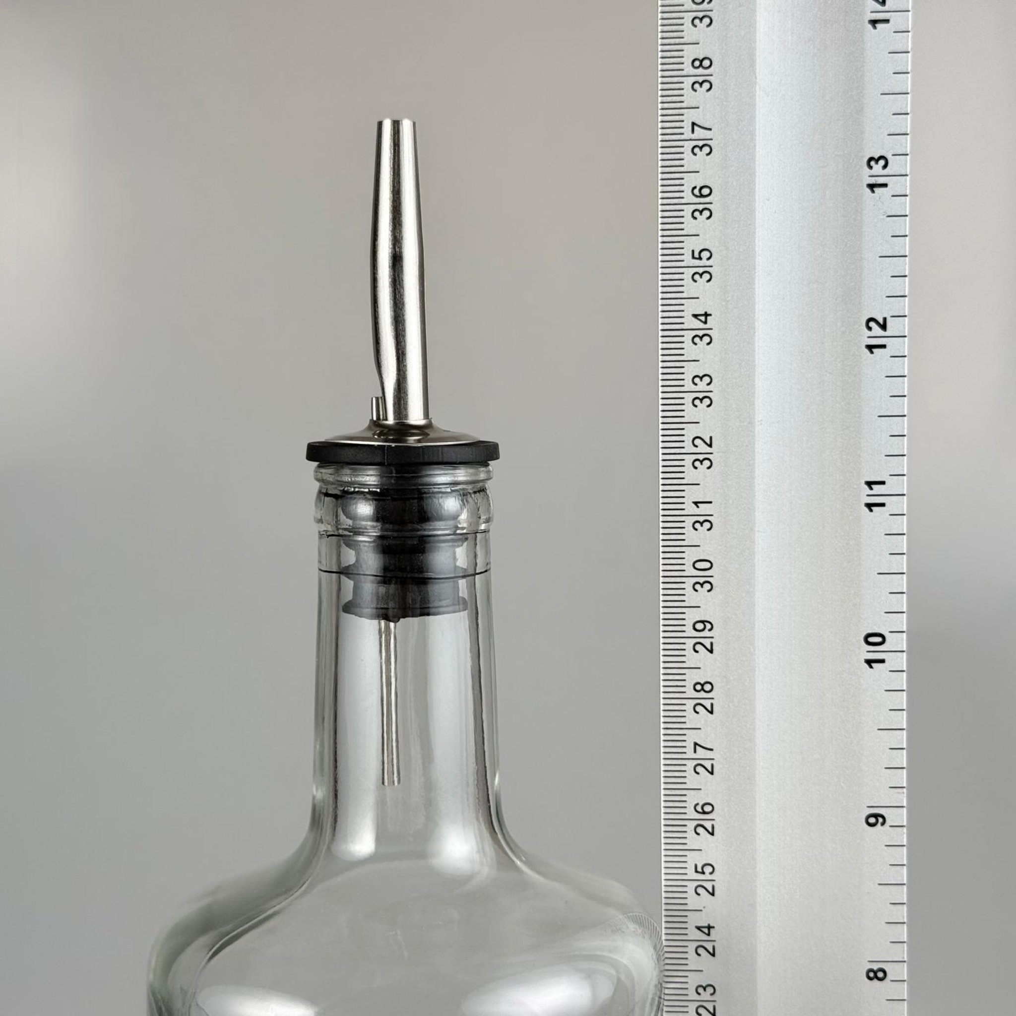 1000 CC DESENLİ DORİKA ŞEFFAF CAM ŞİŞE + ÇELİK AKITICILI TAKIM - 1000 ML MANTAR TIPALI ÇAKMA AĞIZ  CAM ŞİŞE