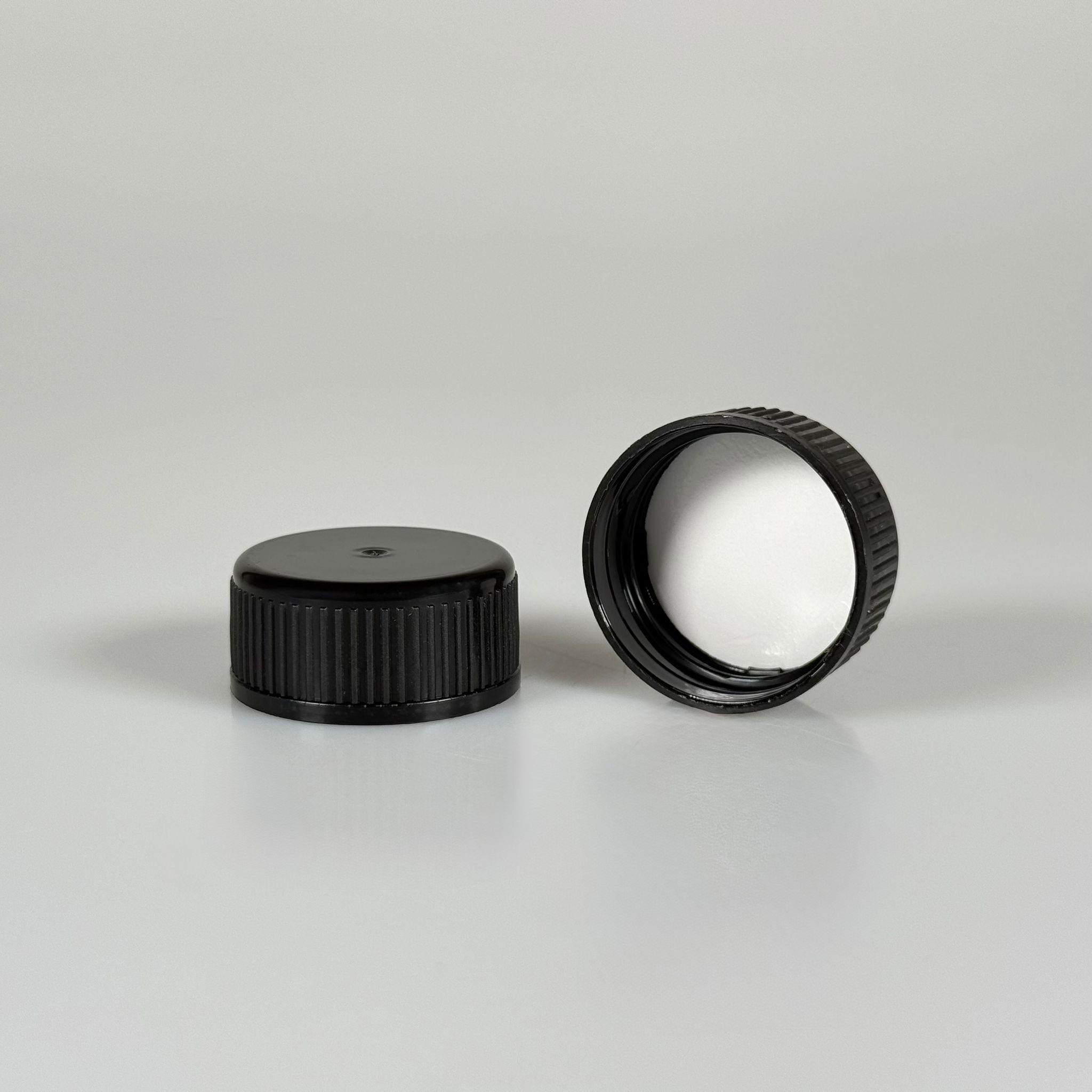 31 MM VİDALI PLASTİK KAPAK SİYAH - KÖPÜK CONTALI (MARASKA, DORİKA.  KULPLU GALON ŞİŞE - VİDALILAR UYUMLU) - bericap SK 31.5/16 PE/PVDC SIYAH 240 (BANTSIZ)