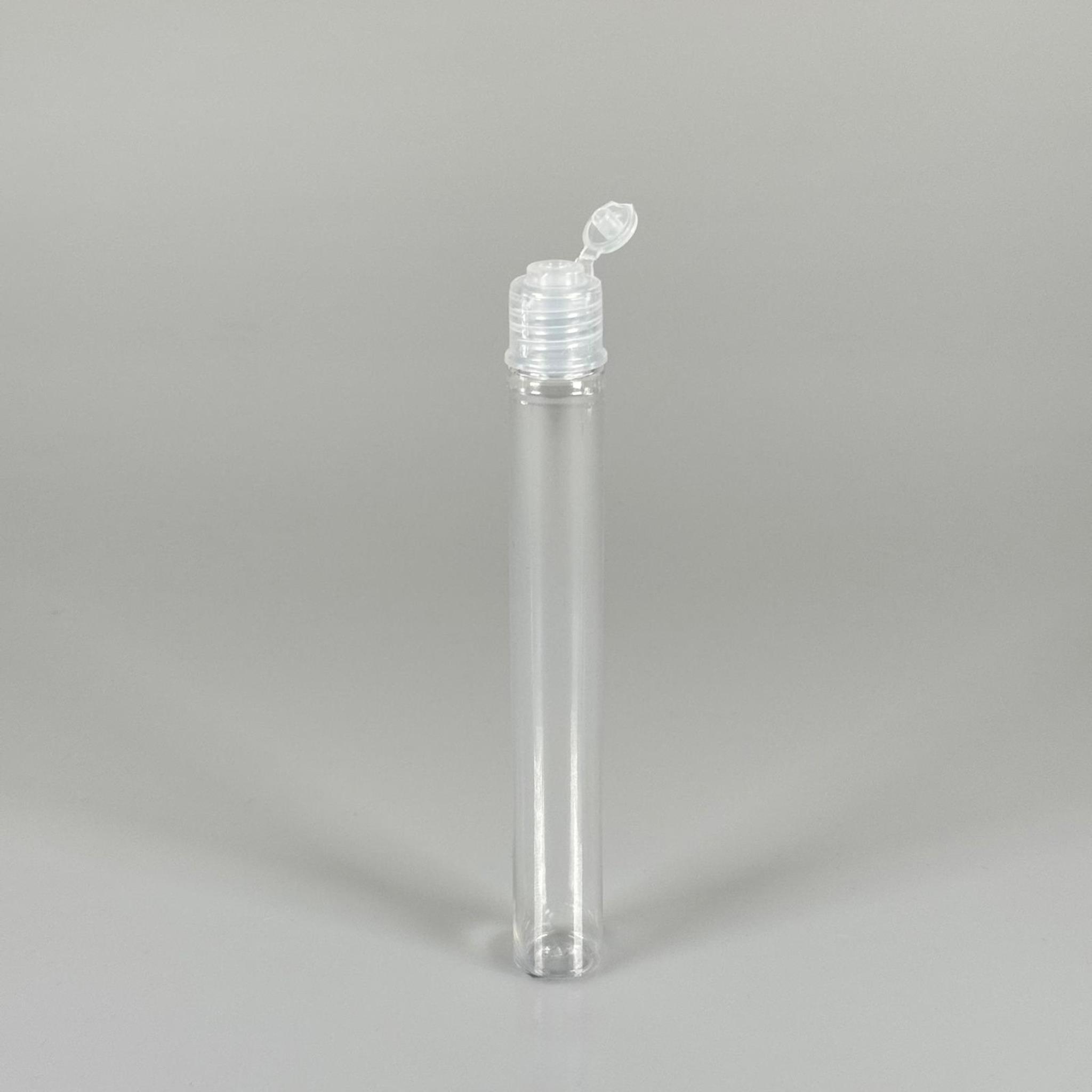 16 CM TÜP - 45 CC UZUN İNCE PET ŞİŞE - ŞEFFAF AKITICI FLİPTOP KAPAKLI TAKIM - UZUN PLASTİK DAMLATMA ŞİŞESİ