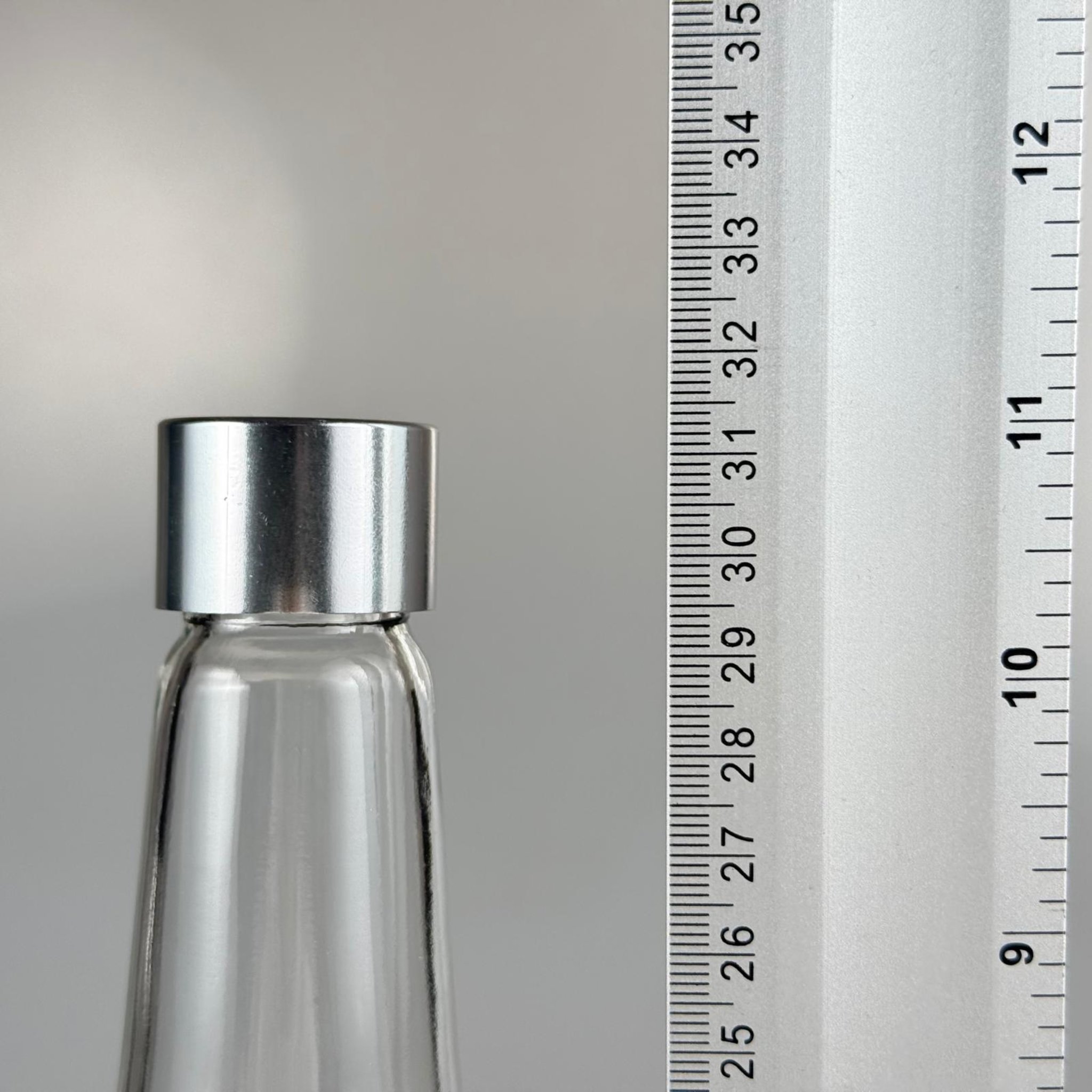1000 CC ŞEFFAF CAM ŞERBET ŞİŞESİ + ALÜMİNYUM KAPLAMALI GÜMÜŞ KAPAKLI + KÖR TIPALI TAKIM - 1000 ML CAM ŞİŞE