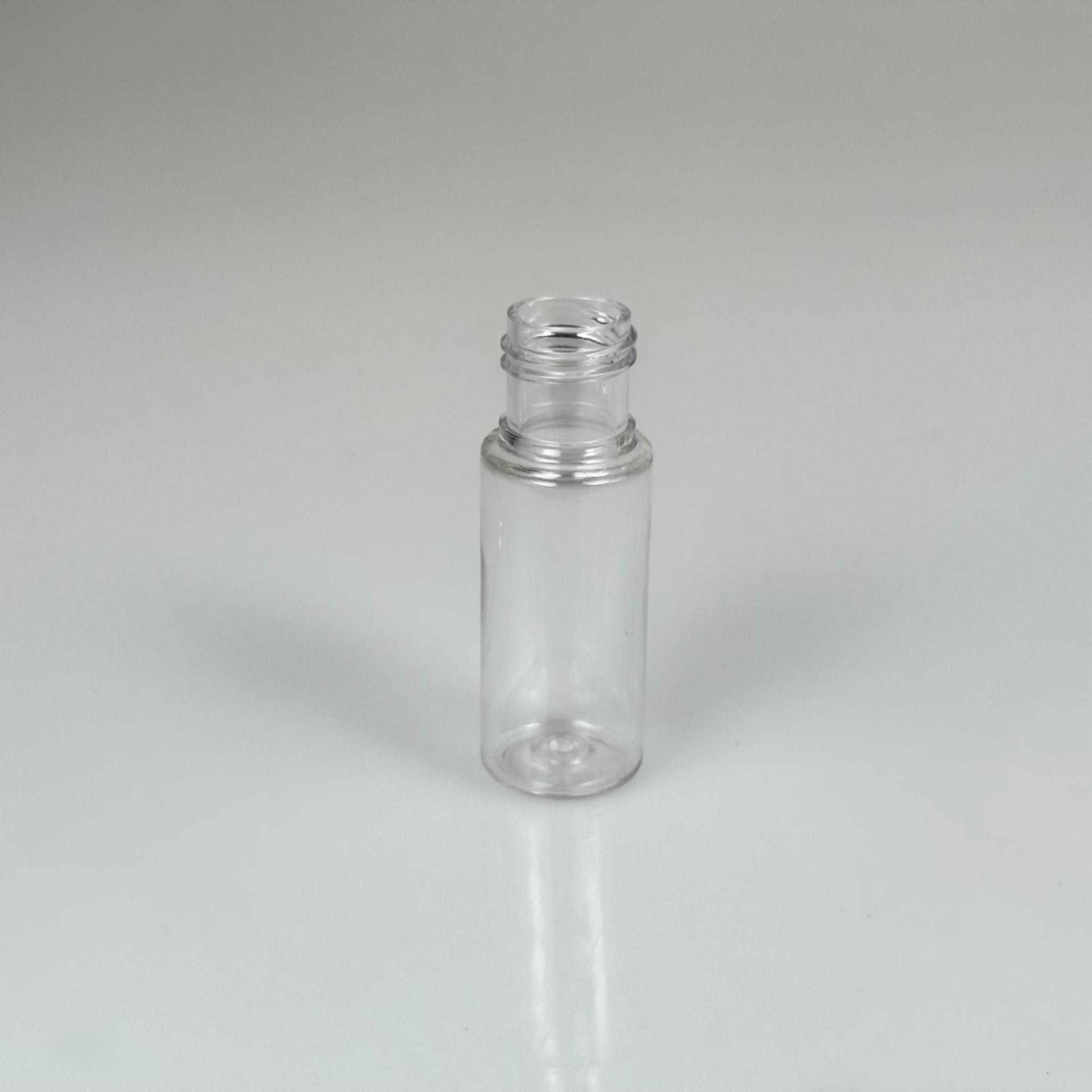 15 CC SİLİNDİR PET ŞİŞE KAPAKSIZ (18 AĞIZ) - 15 ML ŞEFFAF PLASTİK ŞİŞE