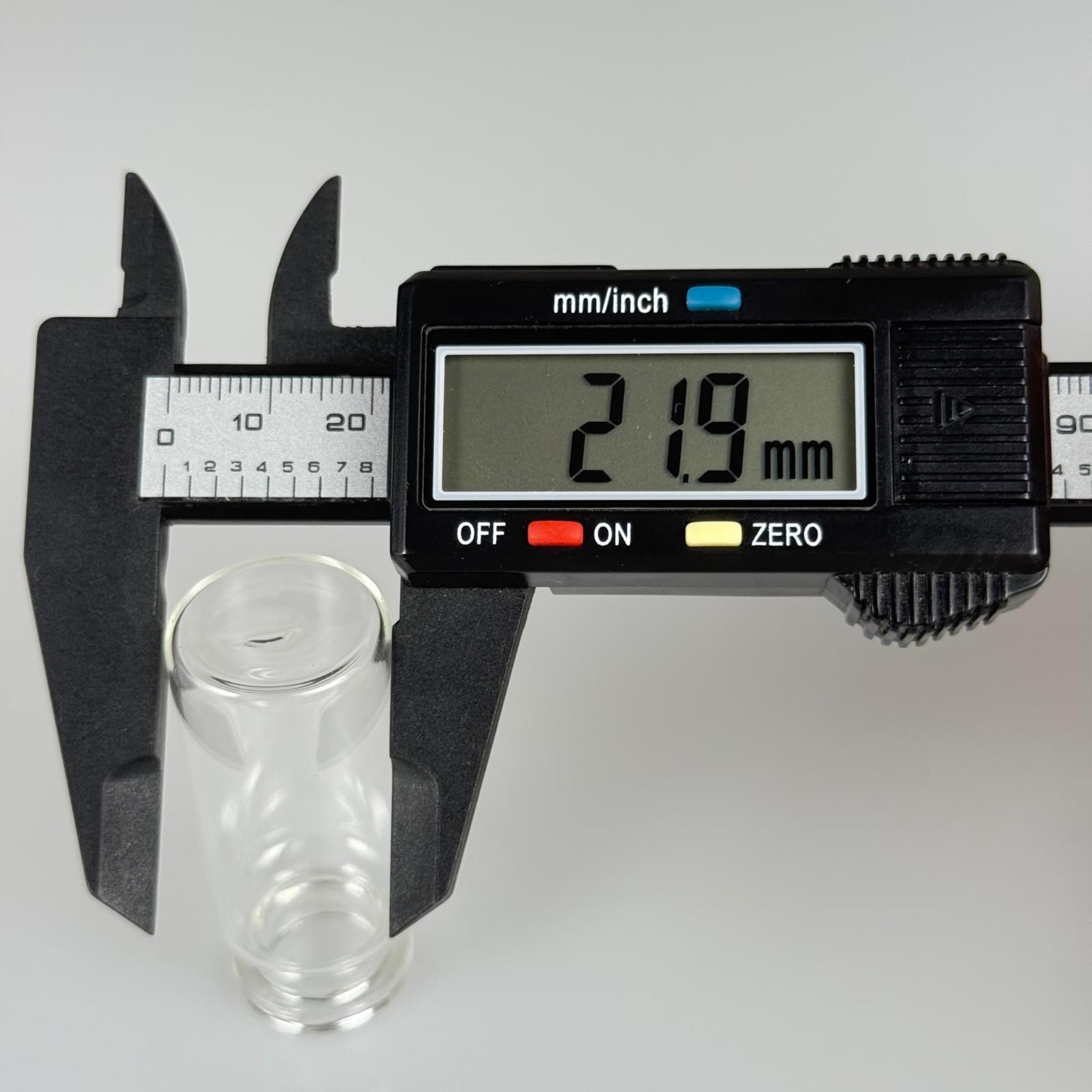 22x50 MM İNCE BOROSİLİKAT FLAKON CAM ŞİŞE 10 ML + BUTİL KAUÇUK TIPA 20 MM - ŞEFFAF CAM İLAÇ, ECZA, PENİSİLİN, MEDİKAL, LABORATUVAR, FARMASÖTİK ŞİŞELERİ