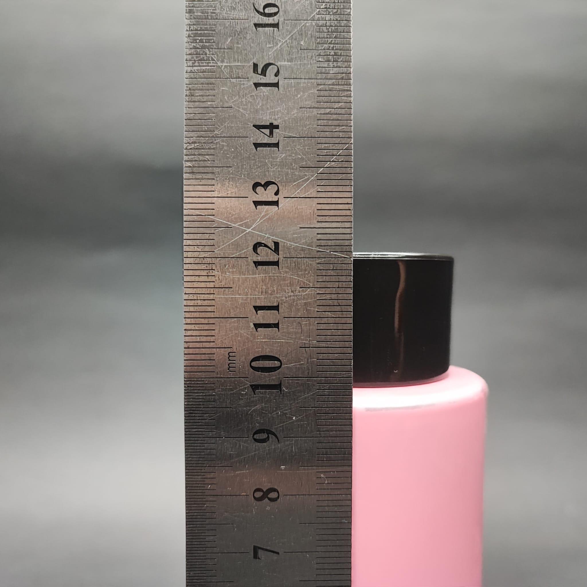 200 CC KÜT BOYUNLU SİLİNDİR PET ŞİŞE (24 GR) - SİYAH KOLONYA LOSYON KAPAK + TIPA - 200 ML PLASTİK ŞİŞE - PEMBE