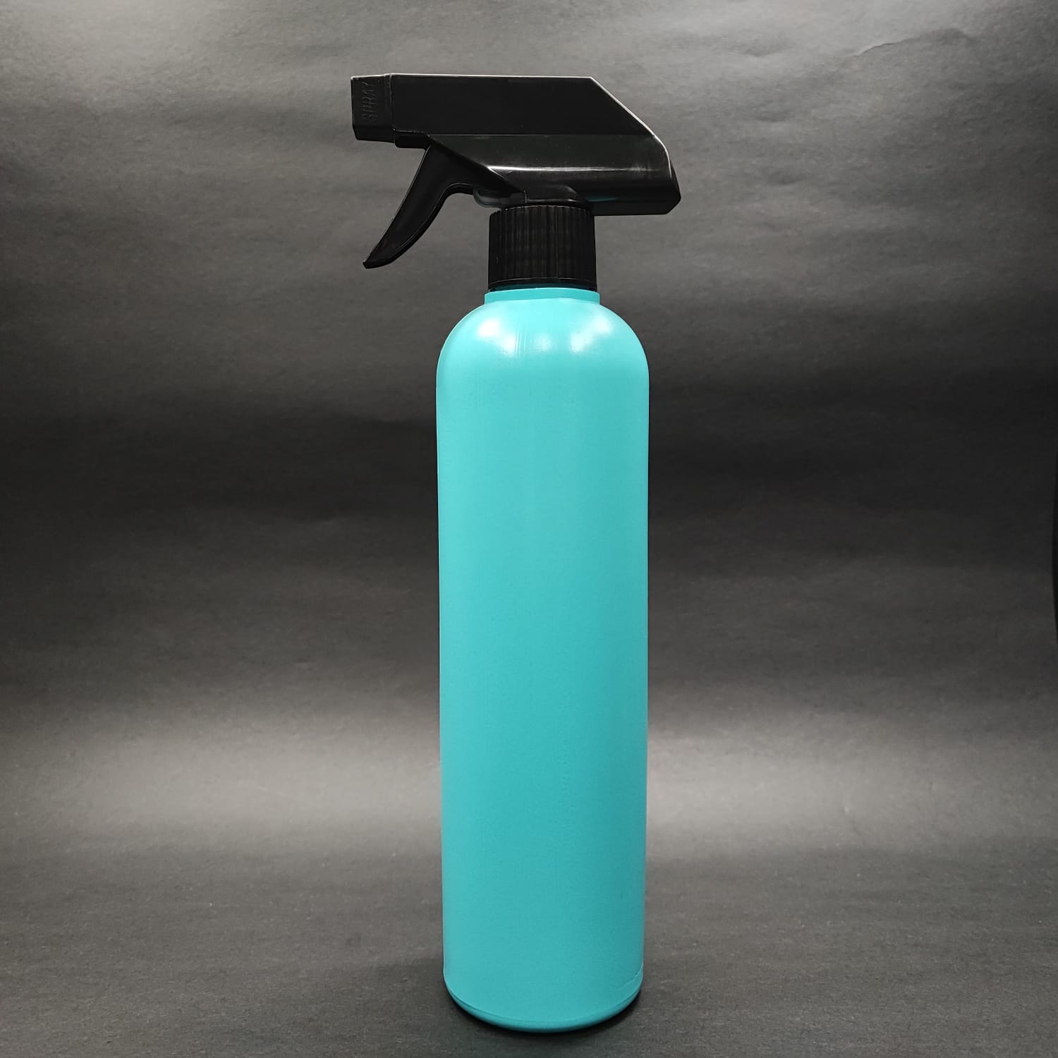500 CC TURKUAZ POLİETİLEN PE ŞAMPUAN ŞİŞESİ - SİYAH TETİK SPREYLİ - 500 ML PE ŞAMPUAN ŞİŞESİ