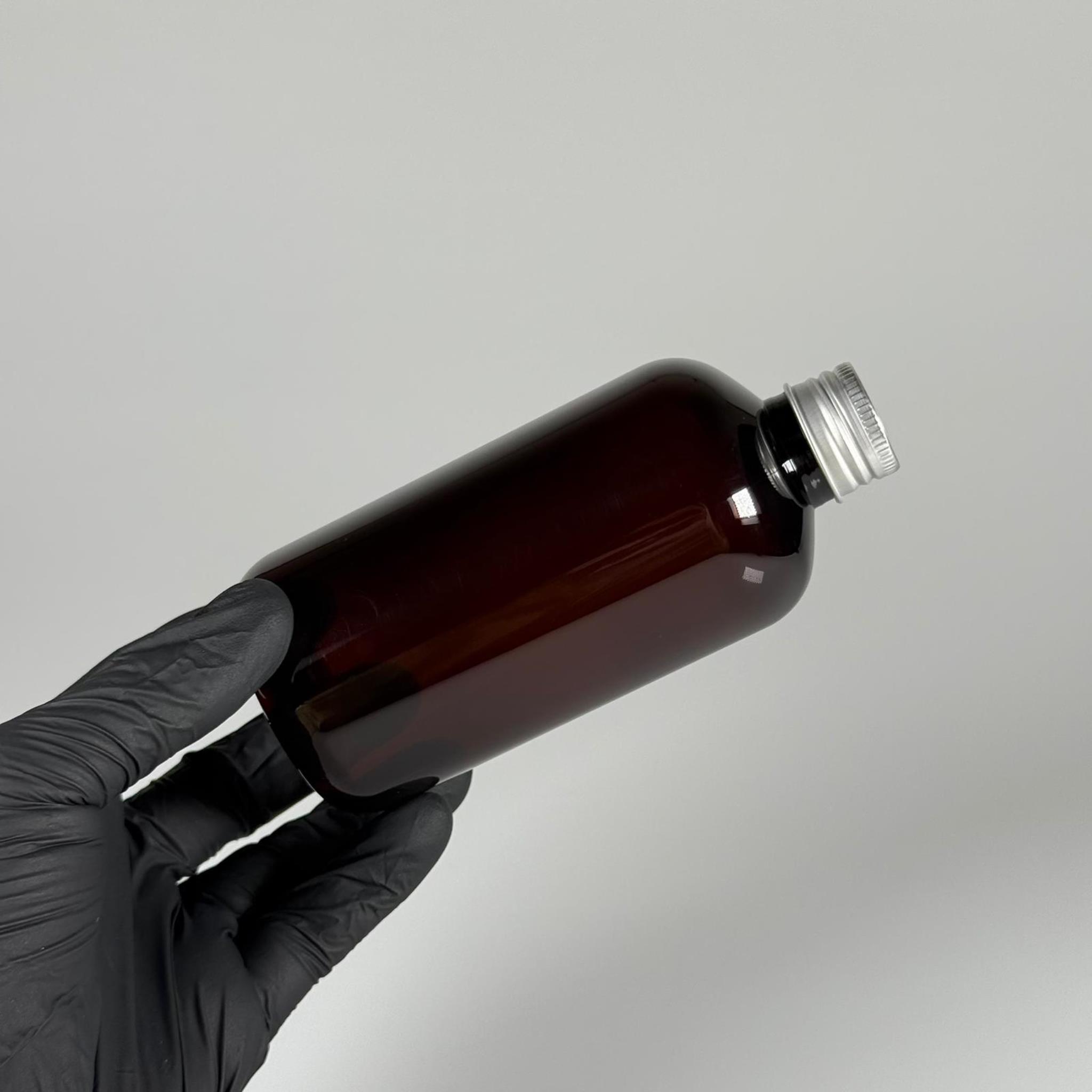 250 CC AMBER ŞİŞE - GÜMÜŞ METAL KAPAKLI + KOLONYA TIPALI - 250 ML PLASTİK KOLONYA ŞİŞESİ - ZEYNEP MODEL PET ŞİŞE