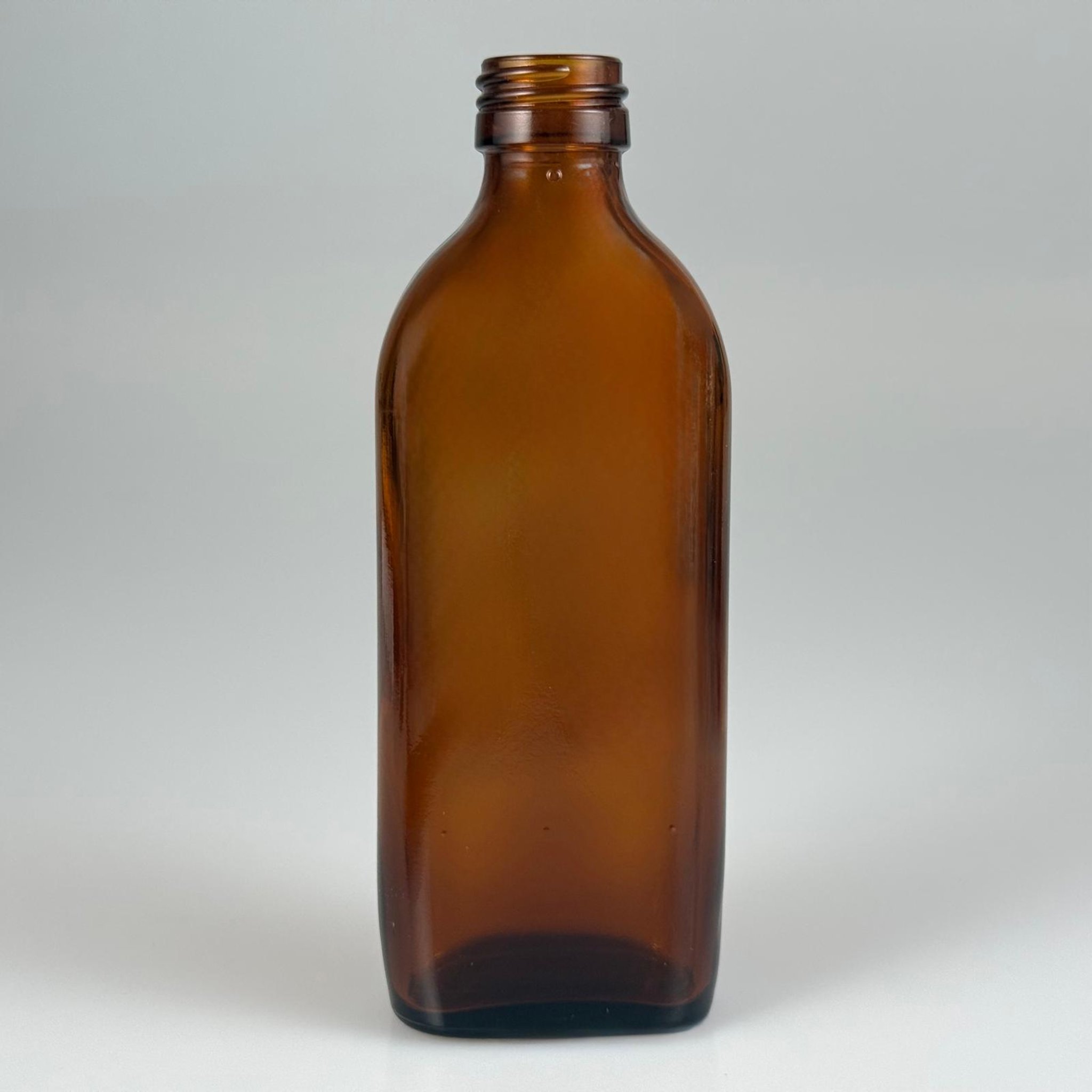 150 CC AMBER  CAM YASSI COLD BREW ŞİŞE (SOĞUK KAHVE ŞİŞESİ) KAPAKSIZ (25 AĞIZ) - 150 ML YASSI CAM ŞİŞE