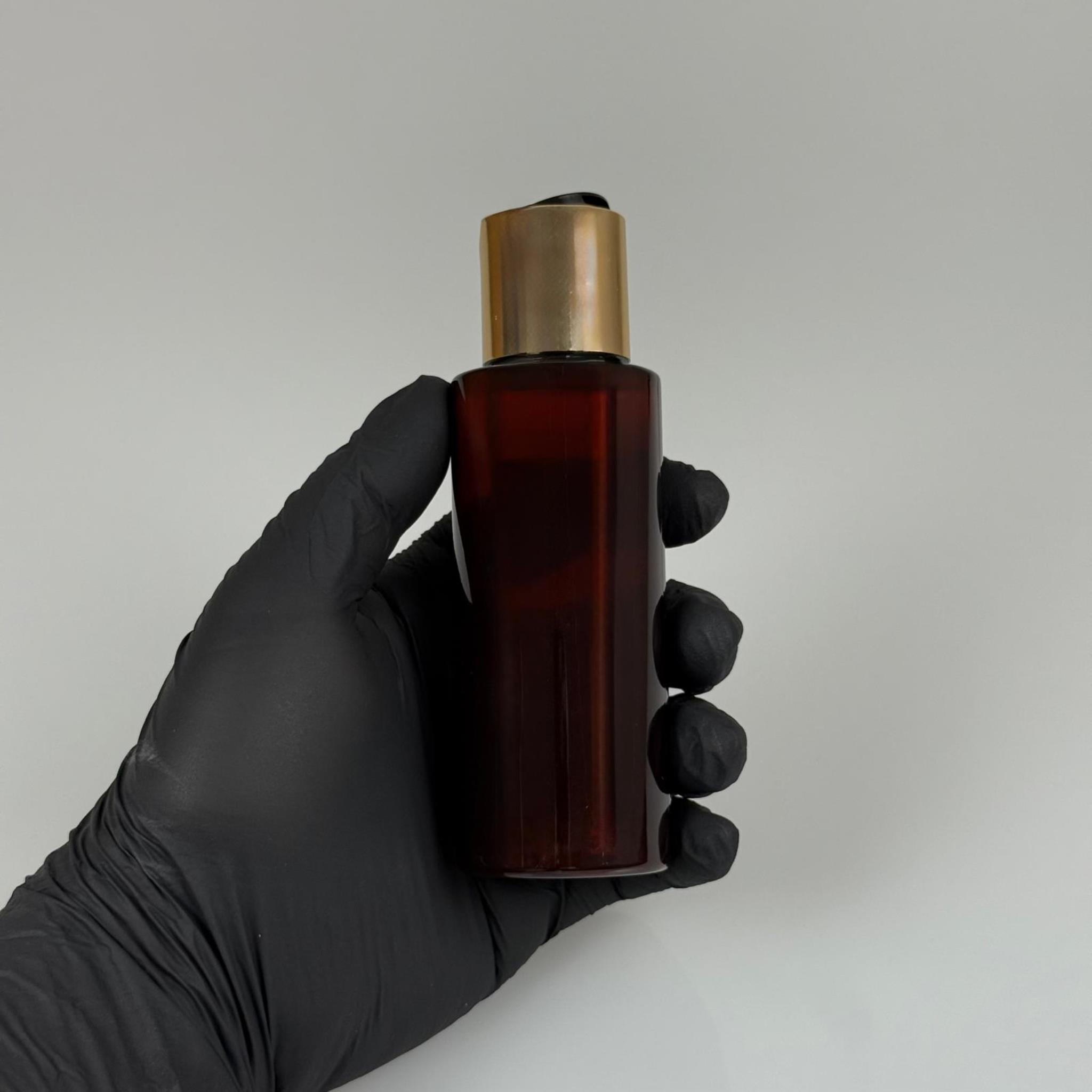 100 CC AMBER KÜT BOYUNLU PET ŞAMPUAN ŞİŞESİ - 100 ML GOLD DİSKTOP ŞAMPUAN KAPAKLI