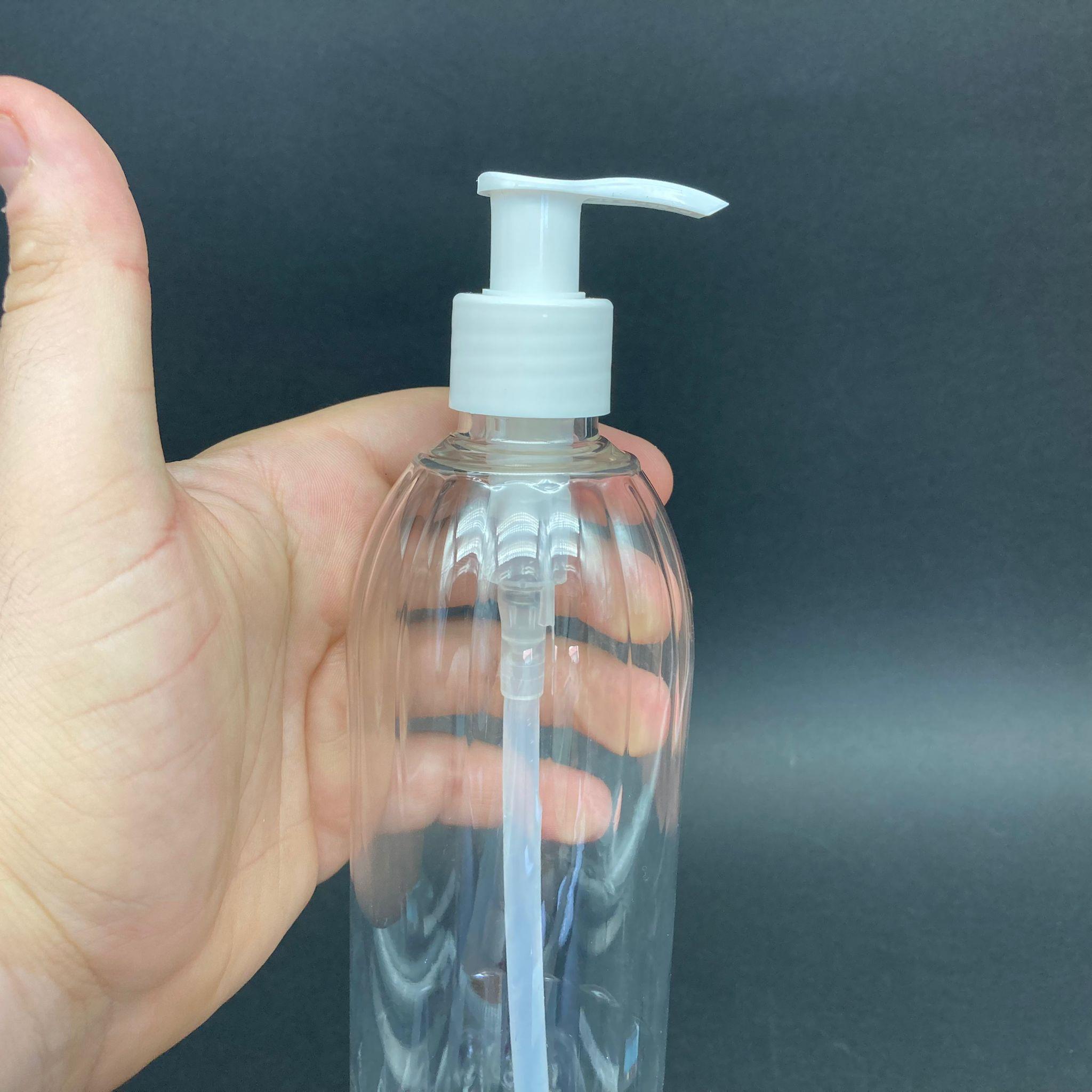 400 CC MANDALİNA MODEL PET ŞİŞE - BEYAZ POMPALI  - 400 ML PLASTİK POMPALI ŞİŞE