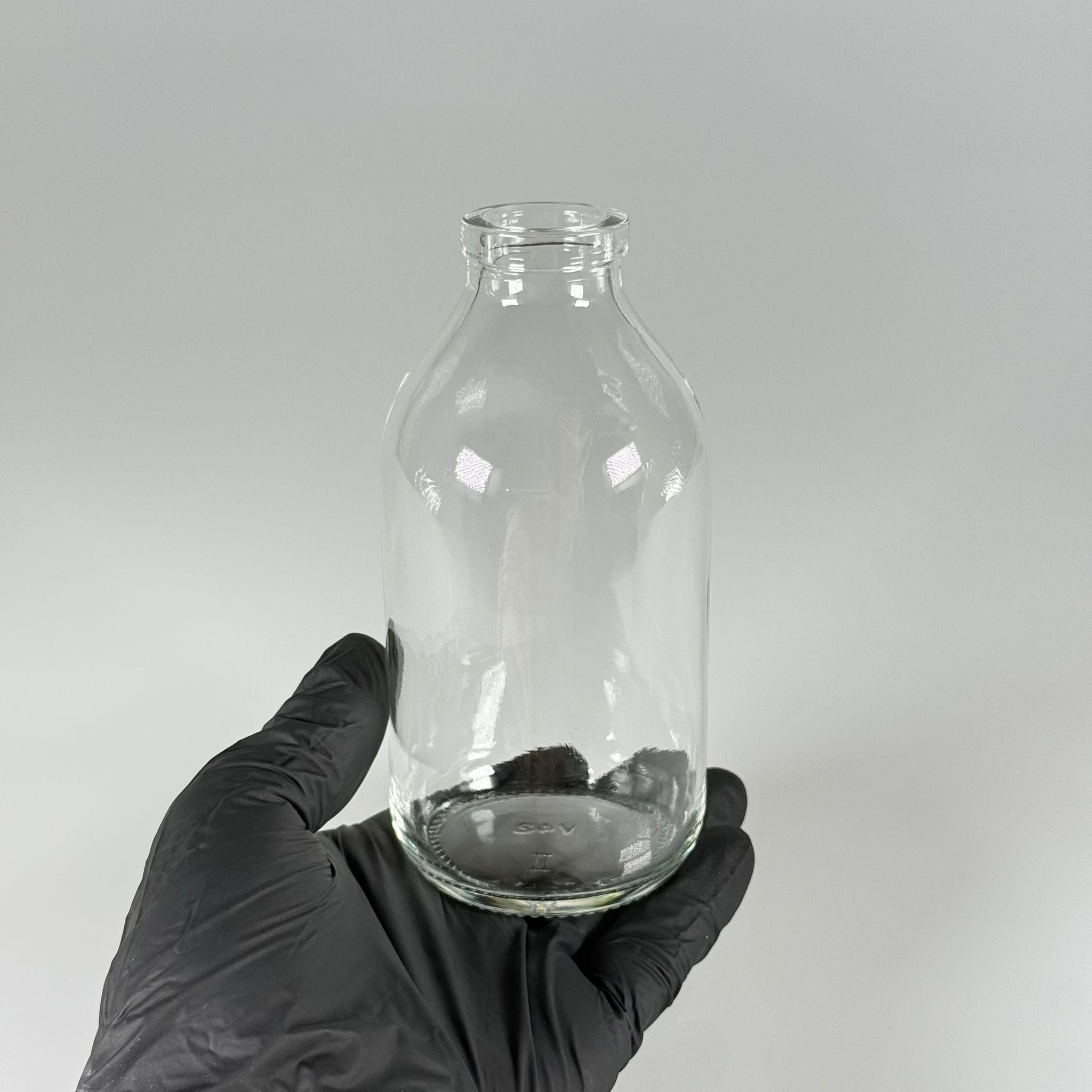 250 CC ŞEFFAF CAM SERUM ŞİŞESİ KAPAKSIZ (32 AĞIZ) - 250 CC BOŞ SERUM ŞİŞESİ - ÜSTÜ SÜLFÜR KAPLAMA, SUYA TUTUNCA ŞEFFAF RENGİ ALIR - TİP 2 İLACA ECZAYA  UYGUN