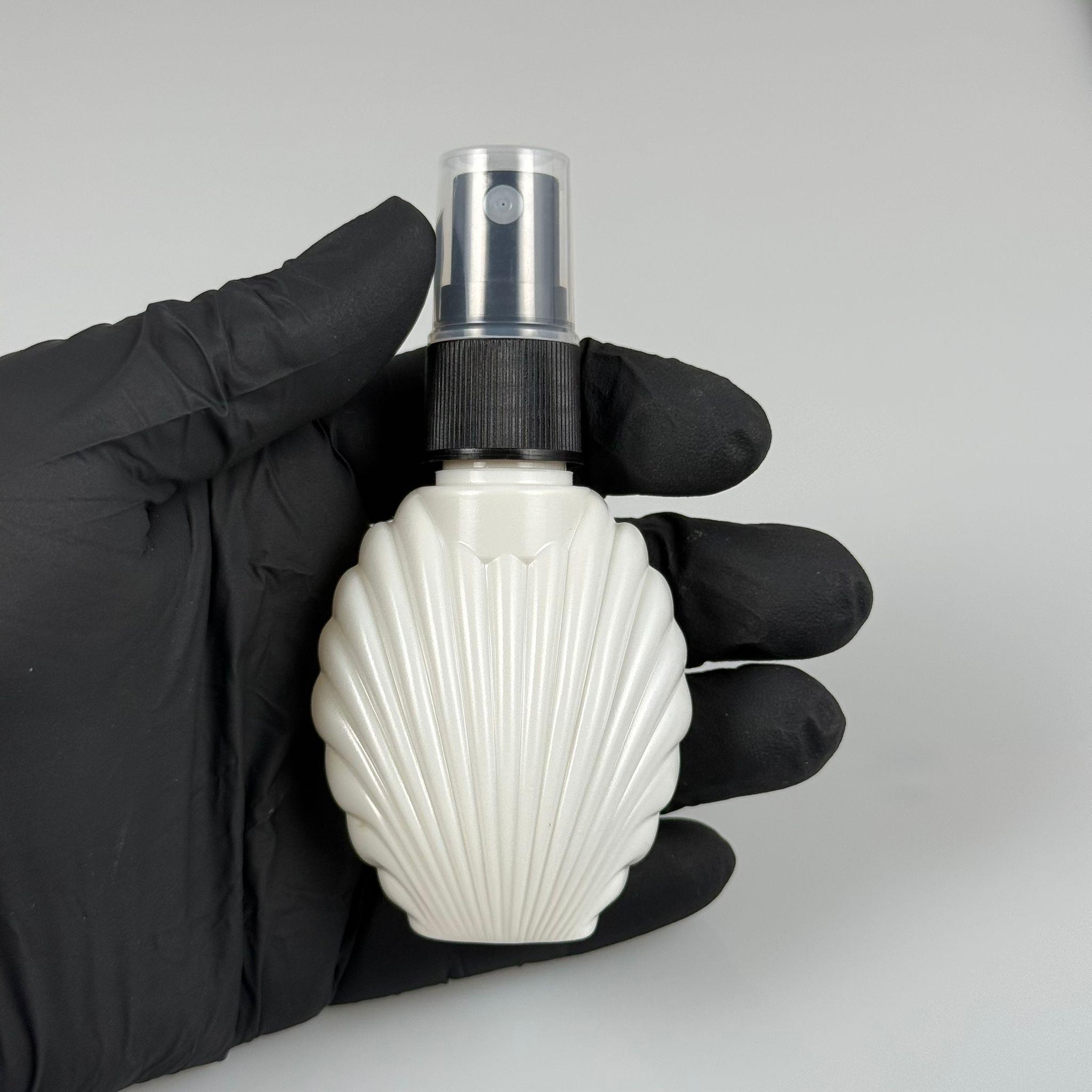40 CC BEYAZ İSTİRİDYE CAMPET ŞİŞE - SİYAH SPREYLİ TAKIM - 40 ML SPREYLİ KOLONYA ŞİŞESİ