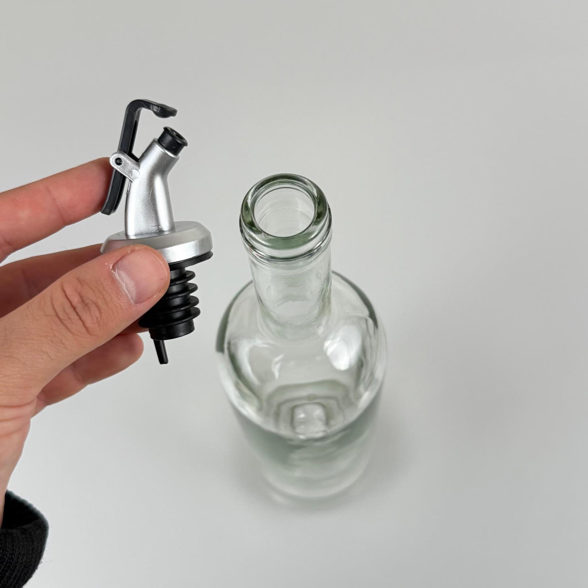750 CC PAŞABAHÇE YAĞDANLIK ŞİŞESİ - GRİ YAĞDANLIK TIPALI - 750 ML YAĞ ŞİŞESİ ŞEFFAF - CAM ZEYTİNYAĞ ŞİŞESİ - YAĞLIK CAM ŞİŞE - Damlatmaz Yağlık/ Sirkelik