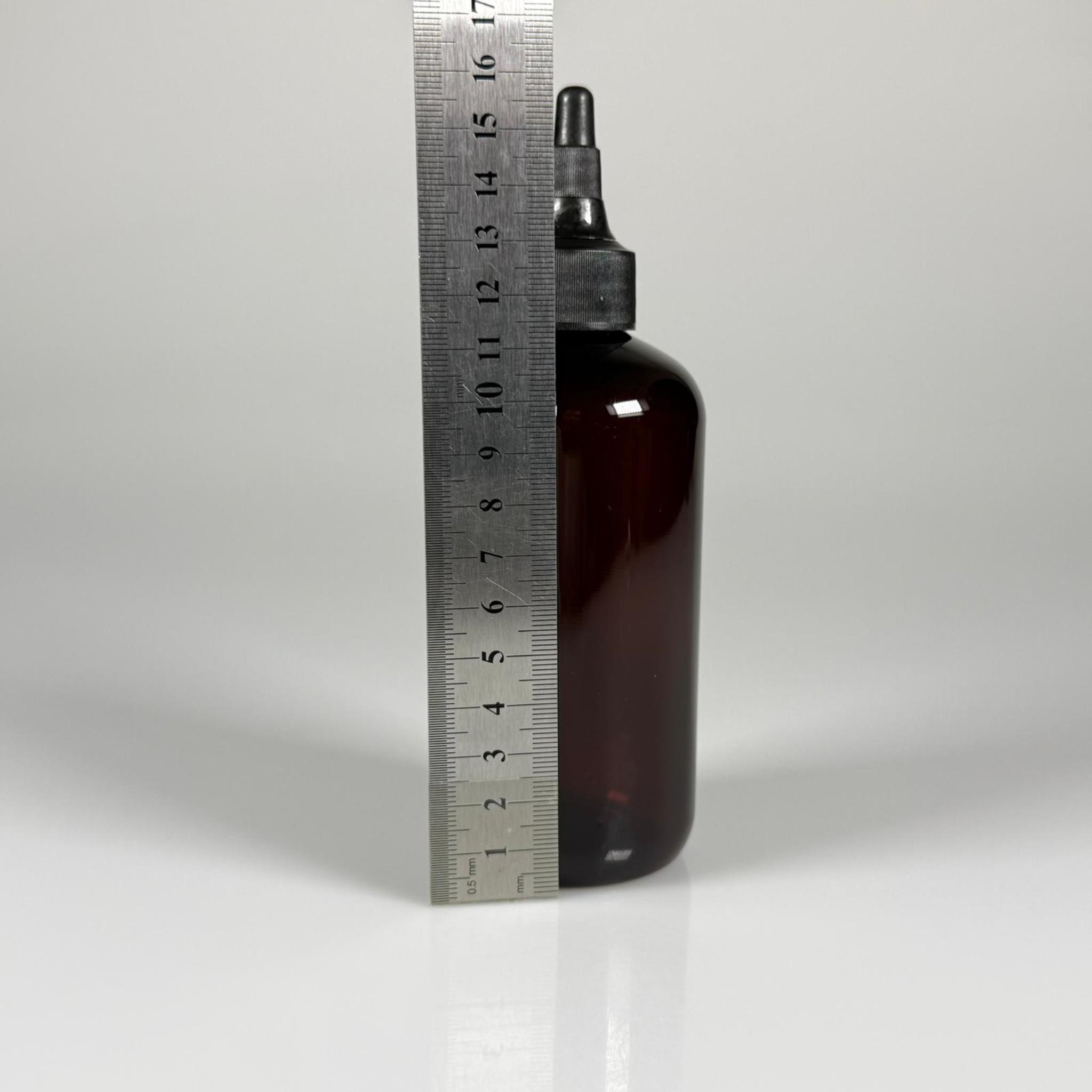 250 CC AMBER ŞİŞE - SİYAH ASANSÖR AKITICI KAPAKLI - 250 ML AKITICILI PLASTİK ŞİŞE - ZEYNEP MODEL PET ŞİŞE