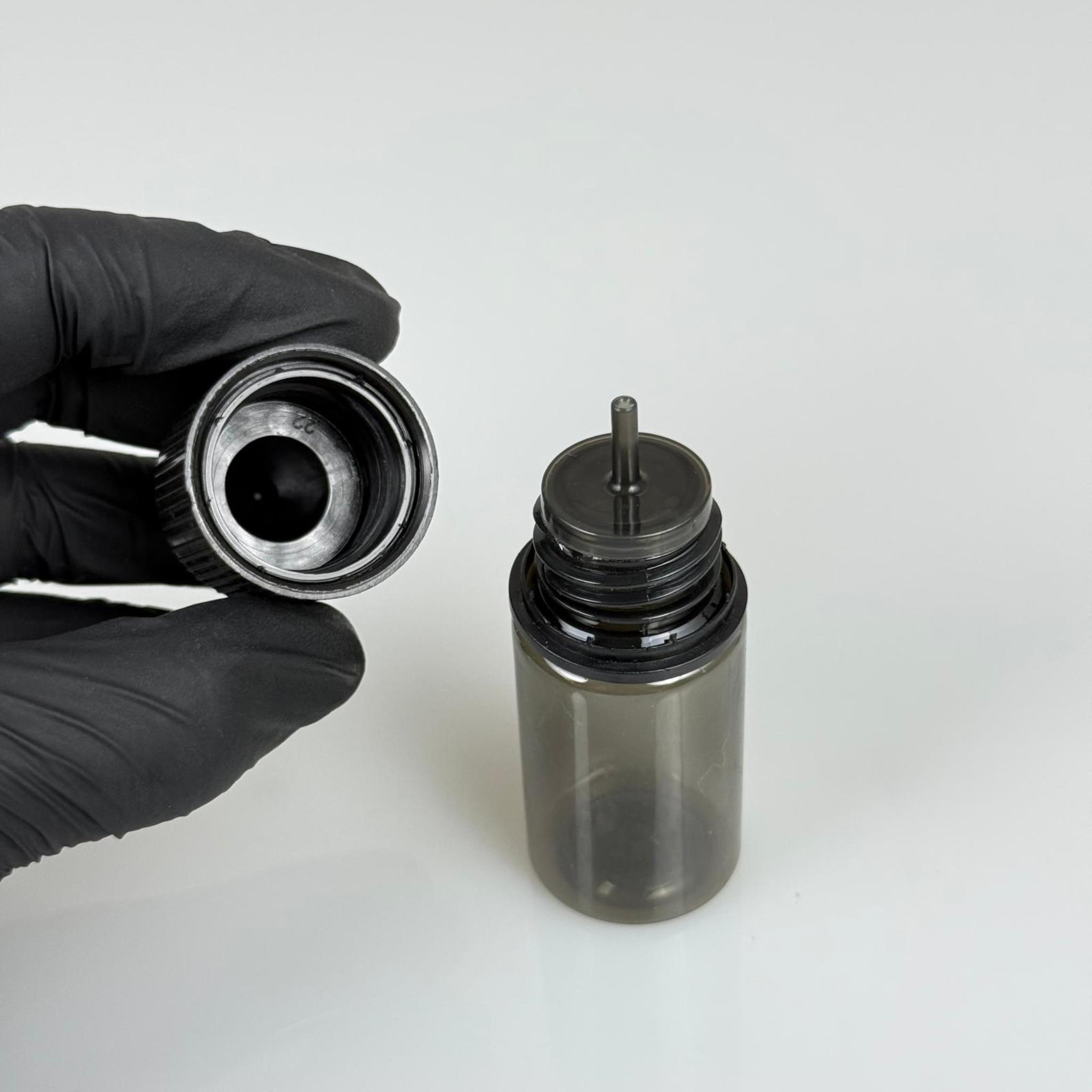 30 CC GORİLLA ŞİŞE - SİYAH - 30 ML LİKİT ŞİŞESİ - MÜREKKEP ŞİŞESİ - KAPAKLI  - TIPALI - İĞNE UÇLU DAMLALIKLI ŞİŞE