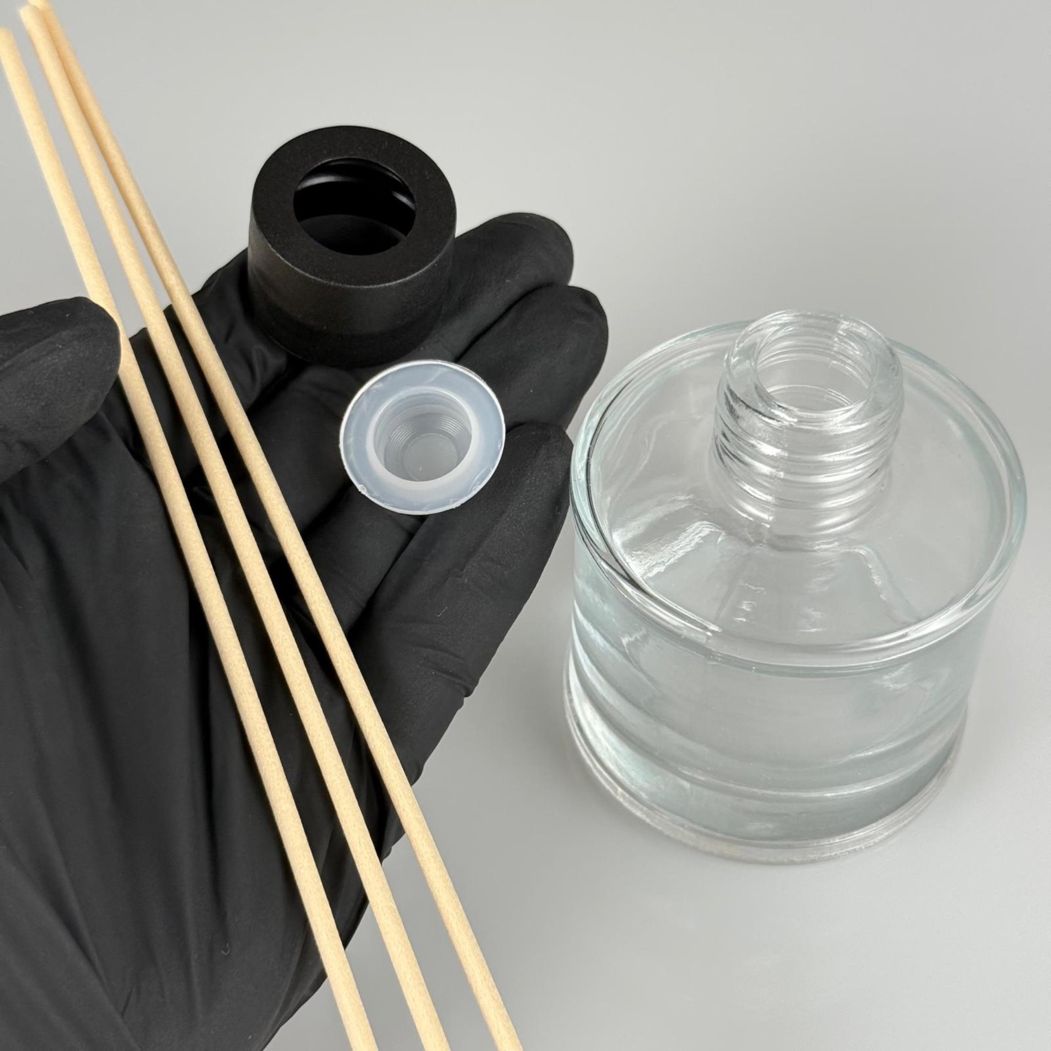 100 CC YUVARLAK OVAL SİLİNDİR MODEL CAM BAMBU ODA KOKUSU ŞİŞESİ - 100 ML ÇUBUKLU KÖŞELİ BAMBU ODA KOKUSU ŞİŞESİ - DİFÜZÖR ŞİŞE- CAM ŞİŞE + SİYAH KAPAK + TIPA + 3 ADET FİBER RATTAN AHŞAP BAMBU ÇUBUK