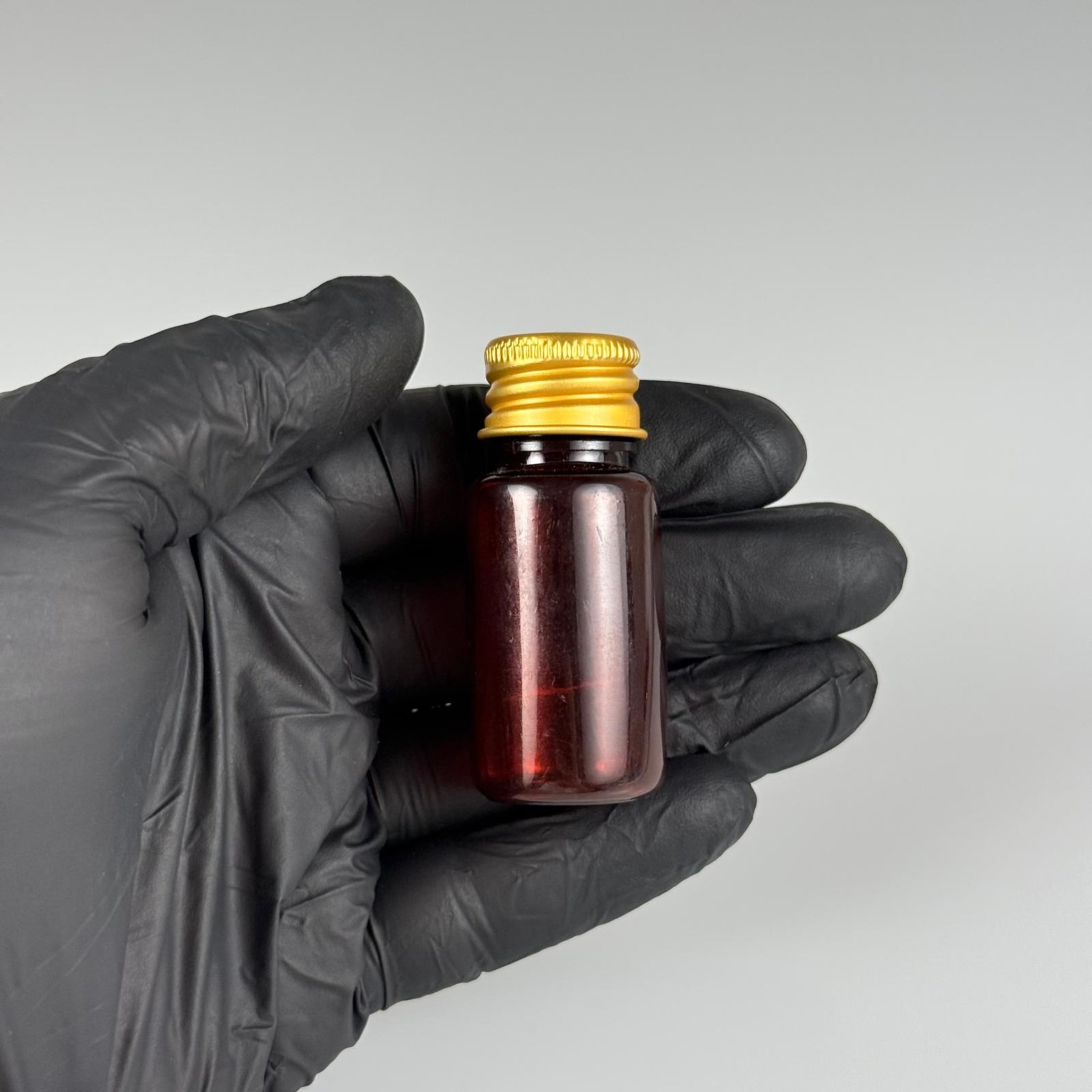 10 CC AMBER PET SHOT ŞİŞE - KÖPÜK CONTALI GOLD ALÜMİNYUM METAL KAPAKLI + KÖR TIPALI TAKIM - 10 ML KAHVERENGİ PLASTİK ŞİŞE