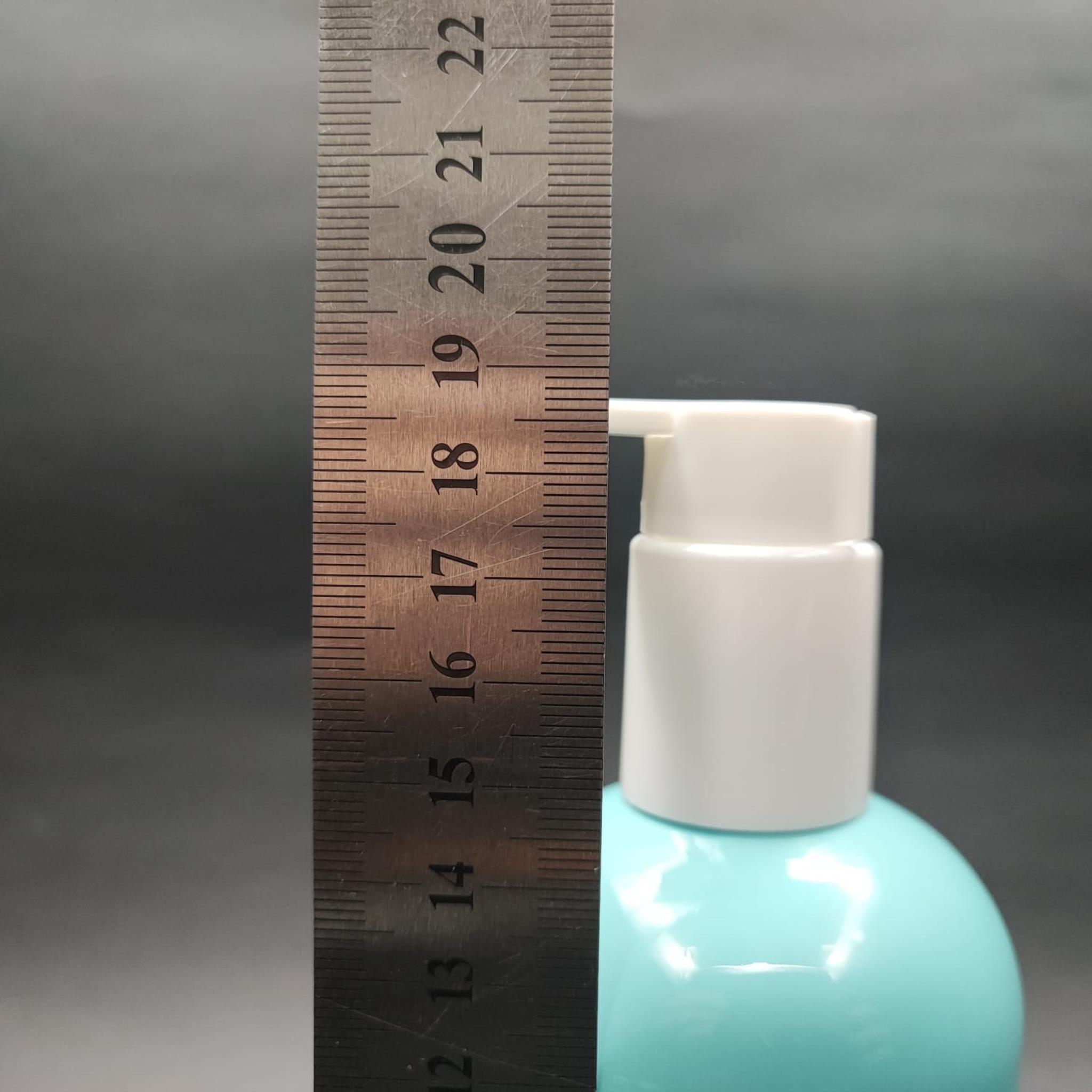 400 CC OVAL BOYUNLU SİLİNDİR PET ŞİŞE (30 GR) - BEYAZ XAVİER LOSYON POMPALI - 400 ML PLASTİK ŞİŞE - TURKUAZ