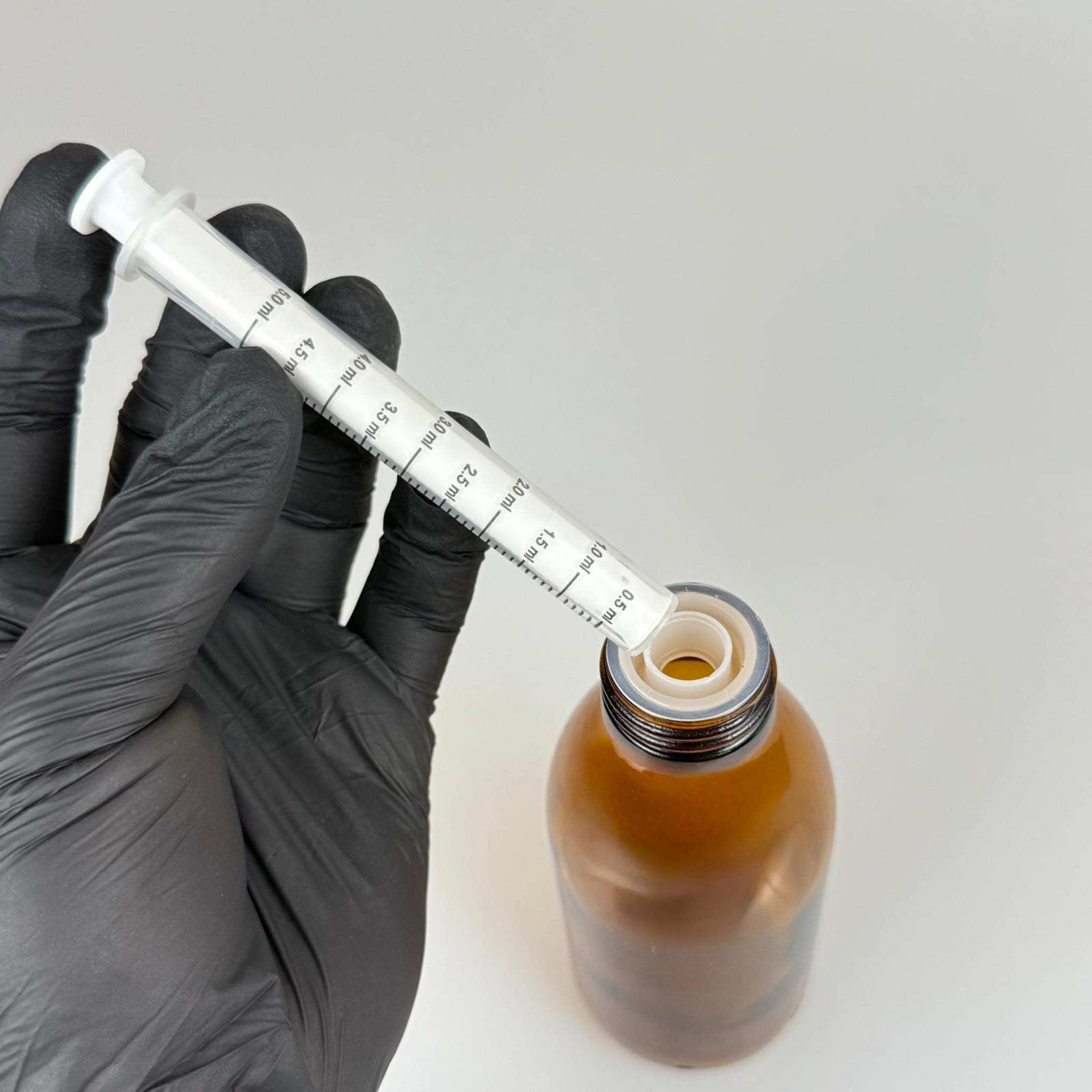 160 ML CAM ECZA ŞİŞESİ + 5 ML DOZAJ PİPETİ + DOZAJ TIPASI + CONTALI PLASTİK KAPAK TAKIM