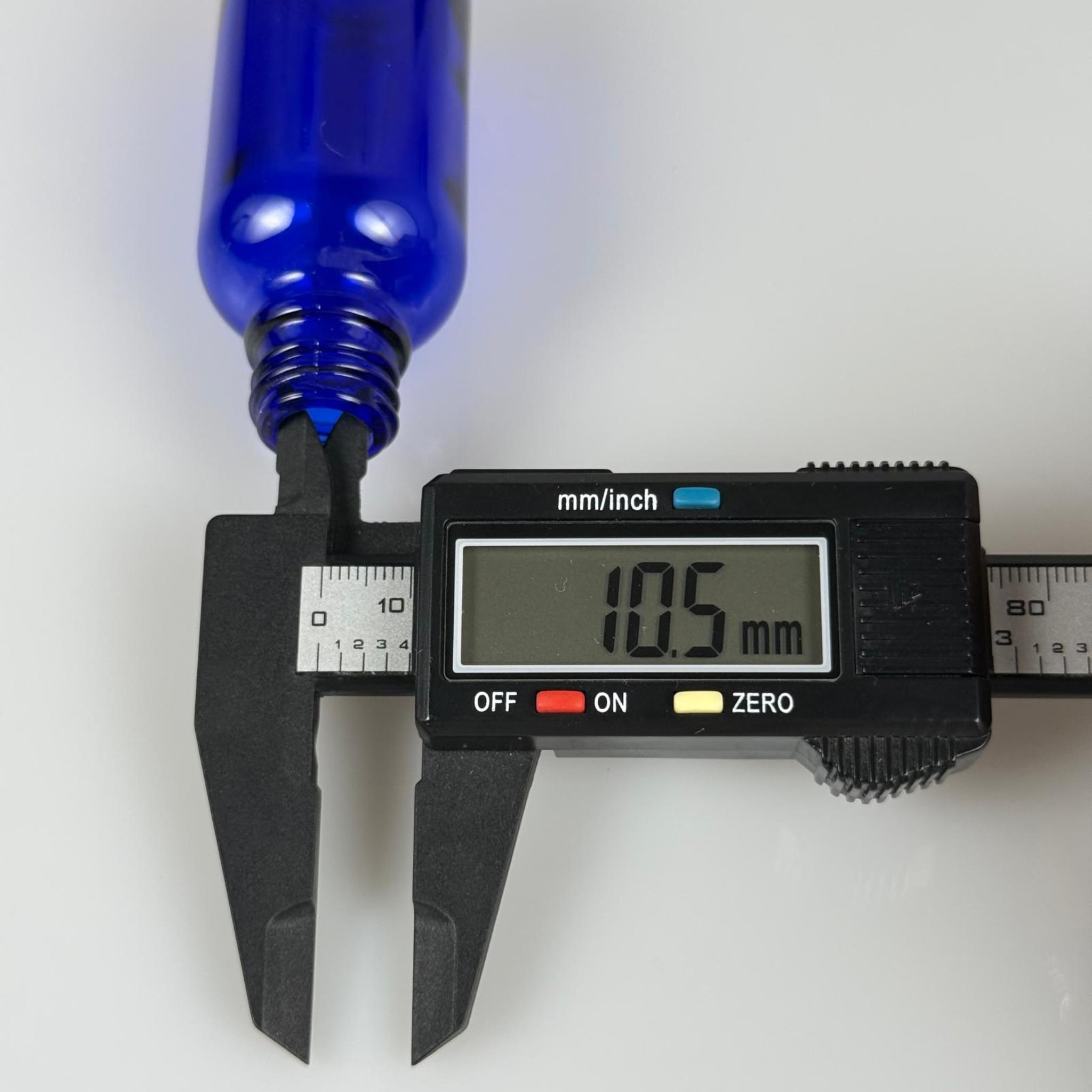 30 CC MAVİ CAM ŞİŞE 18 MM İTHAL