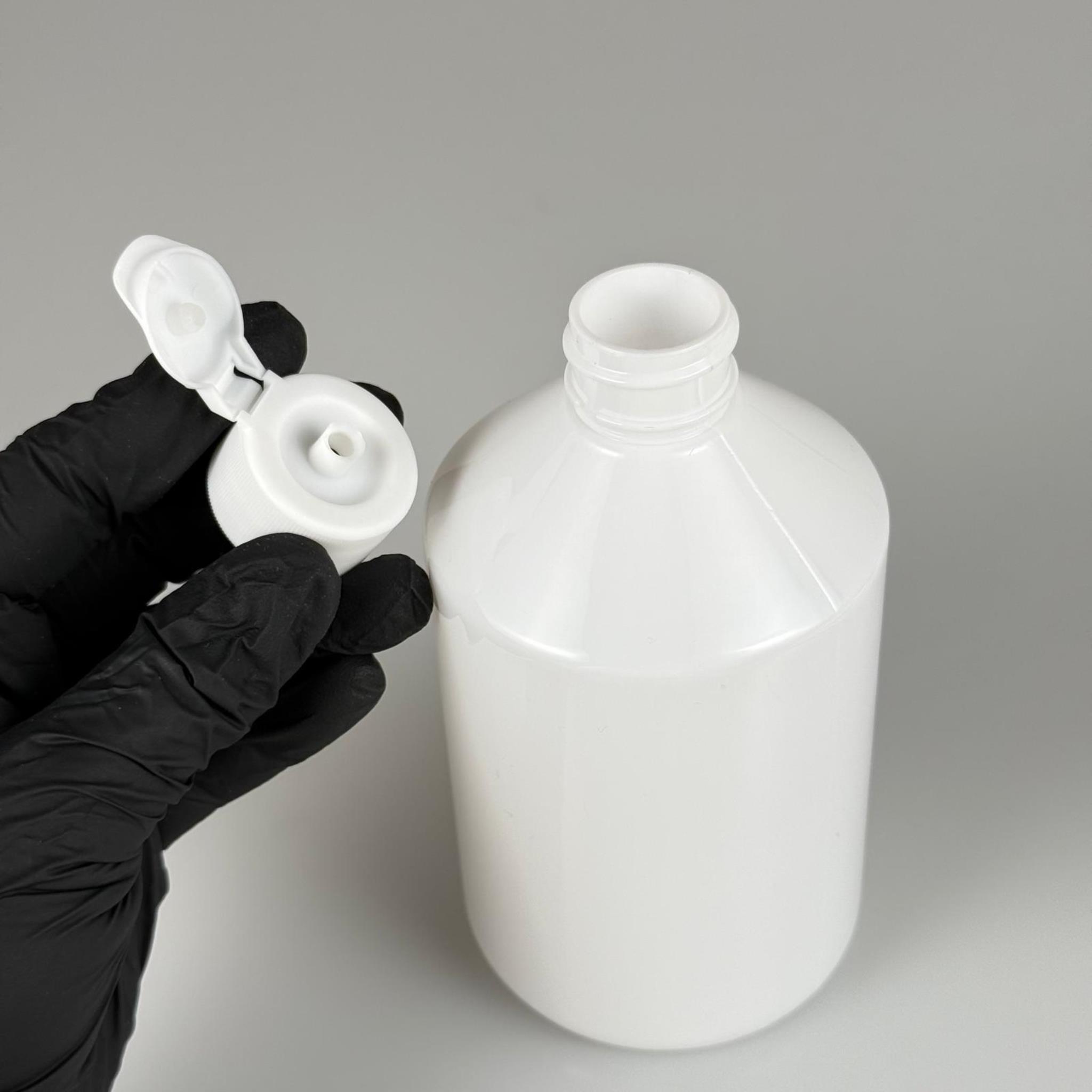 500 CC BEYAZ PET ŞİŞE - 500 ML BEYAZ PLASTİK ŞİŞE BEYAZ FLİPTOP AÇILIR KAPANIR KAPAKLI