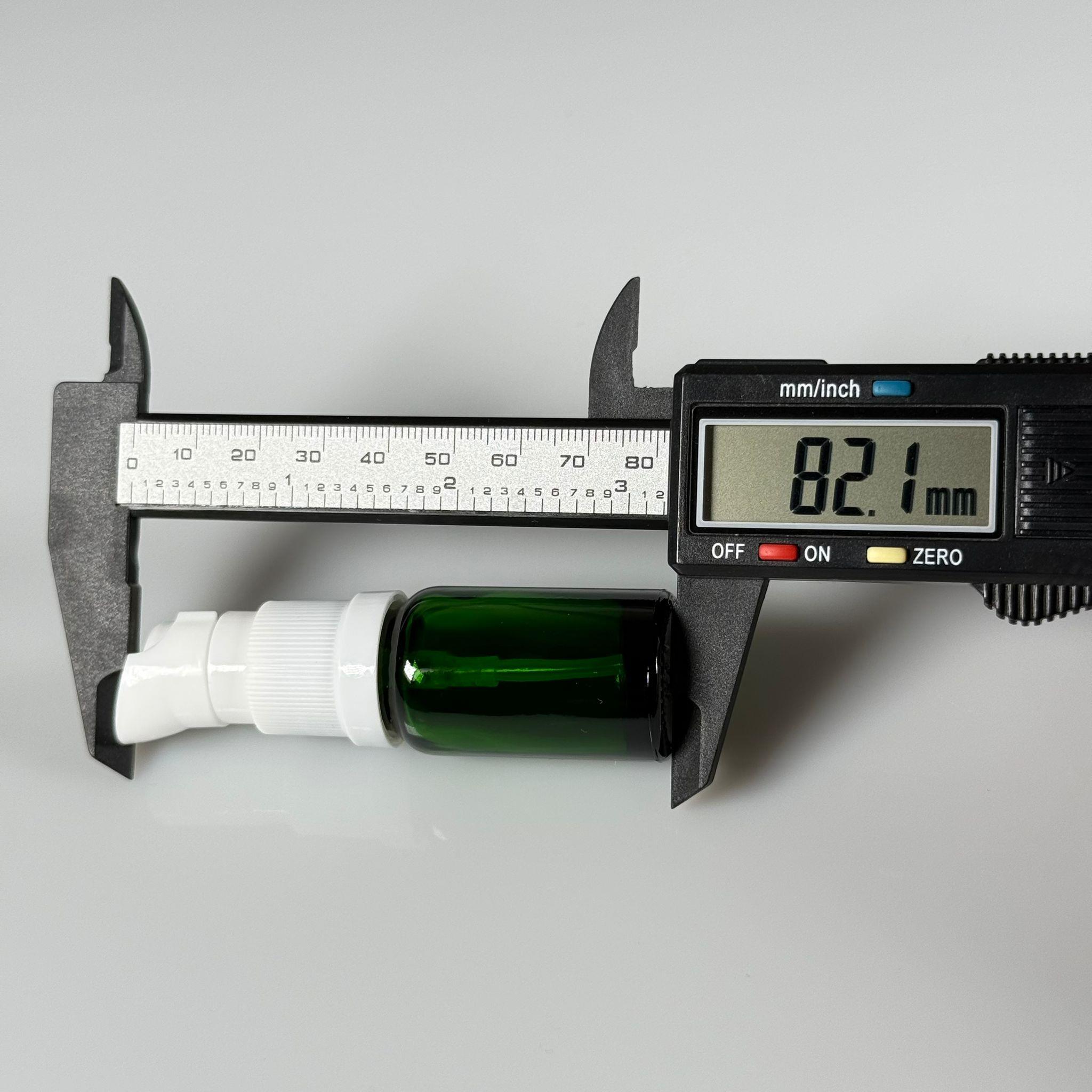 10 CC YEŞİL CAM ŞİŞE - SIZDIRMAZ ETEKLİ BEYAZ LOSYON POMPALI TAKIM - 10 ML LOSYON ŞİŞESİ - YAĞ, KREM GİBİ YOĞUN KIVAMLI SIVILAR İÇİN CAM AMBALAJ