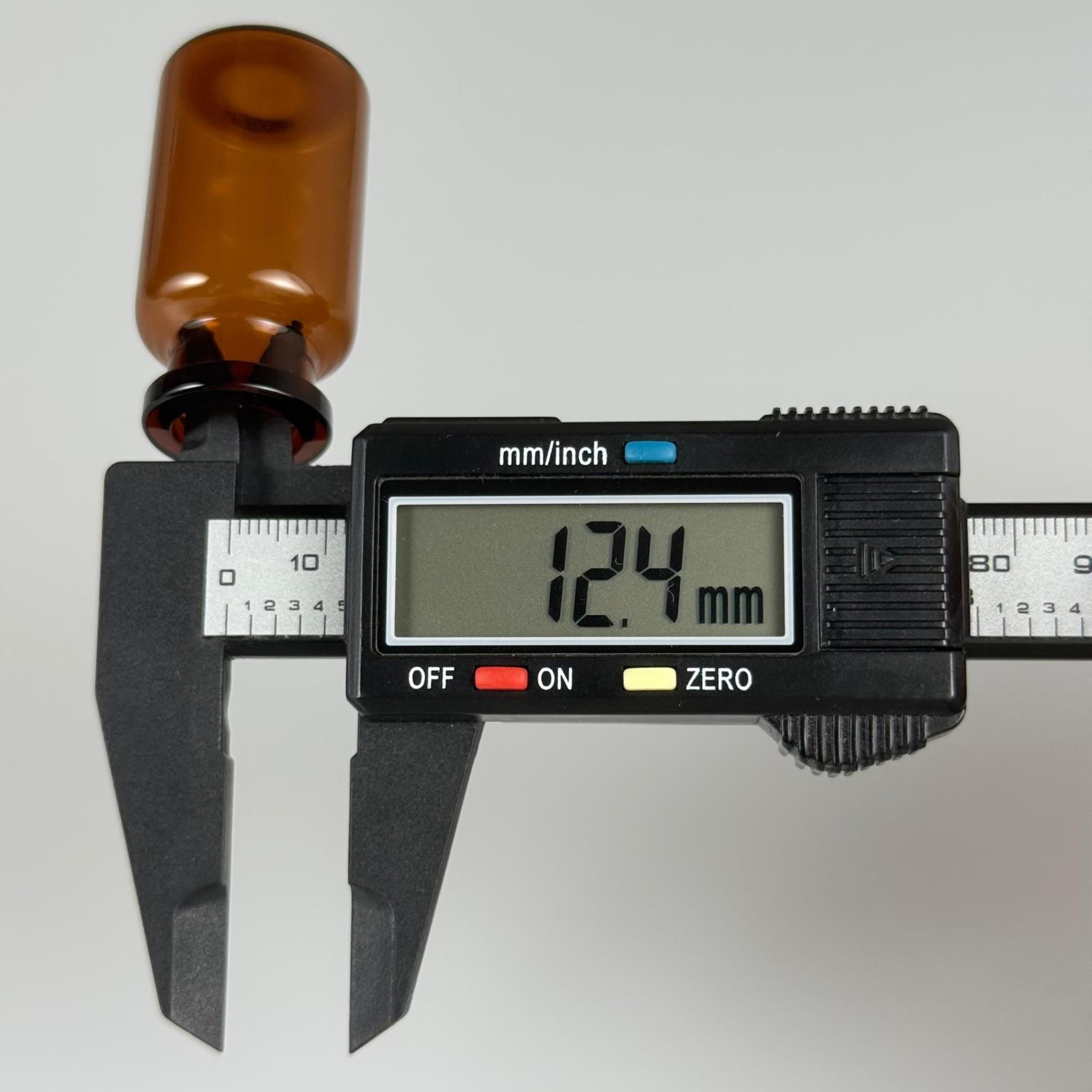 BOROSİLİKAT AMBER CAM ŞİŞE - 12 CC - 24/45 MM 20 MM