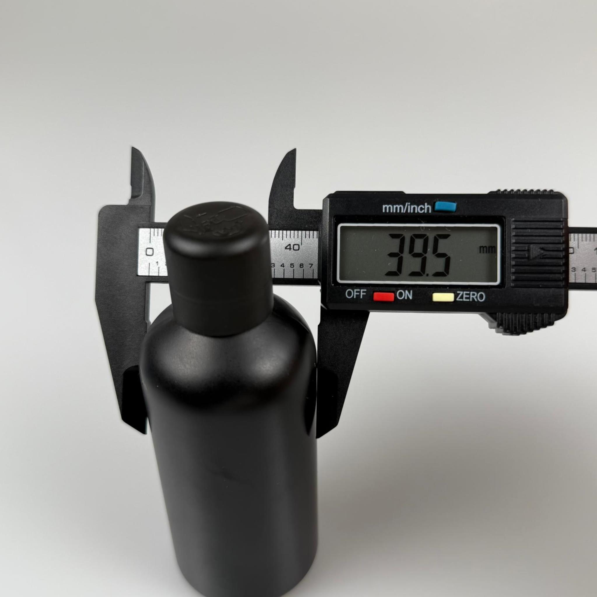 100 CC MAT SİYAH CAM ŞİŞE + İÇTEN DAMLALIKLI ÇOCUK KİLİTLİ SİYAH KAPAK - MAT SİYAH 100 ML KİLİT KAPAKLI DAMLATMALI ŞİŞE
