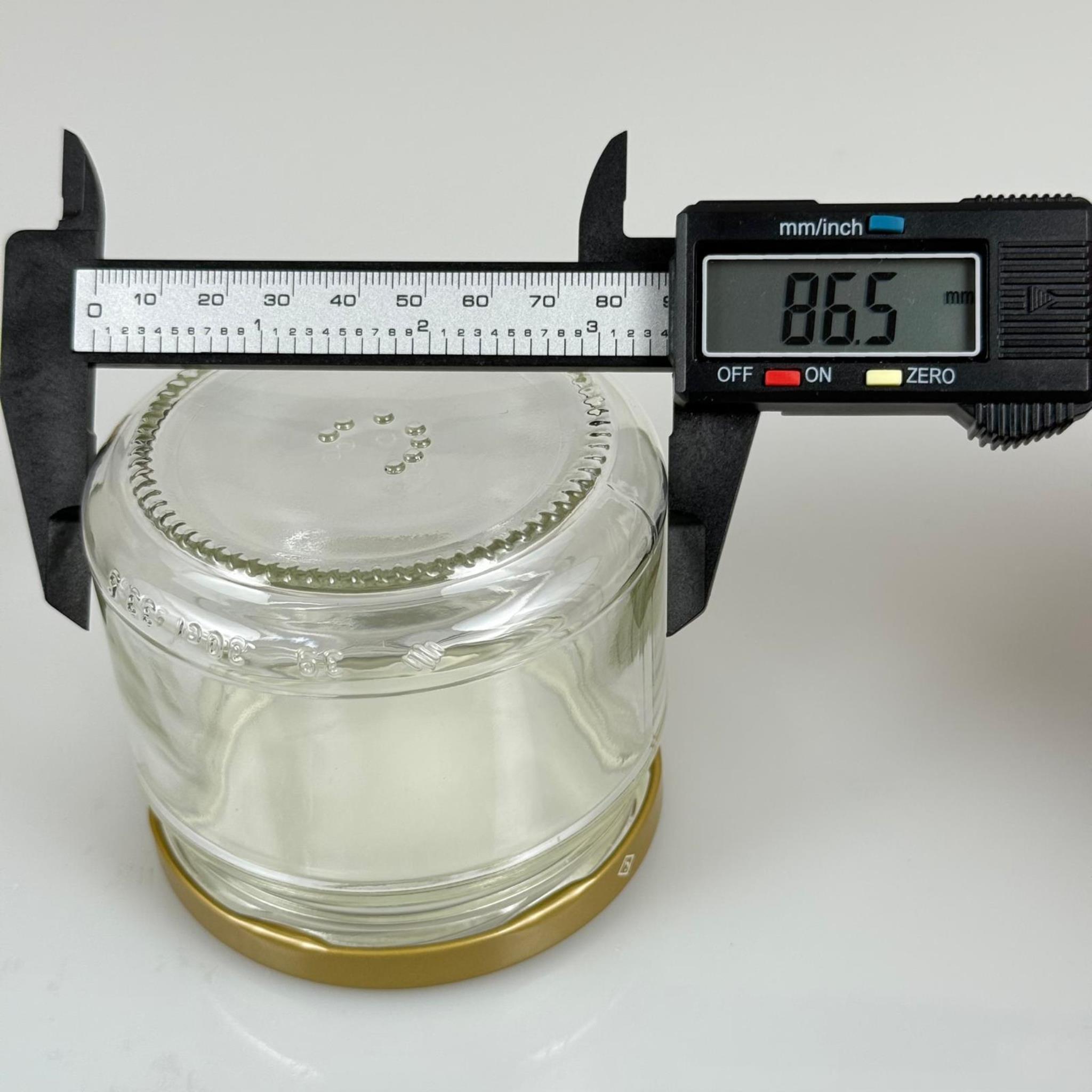 300 CC CAM KAVANOZ (SİLME HACİM 330 ML) - GOLD KUŞAKLI METAL KAPAKLI - 300 ML PAŞABAHÇE BAL , PEKMEZ , KONSERVE , MAGNOLİA VB KAVANOZLARI