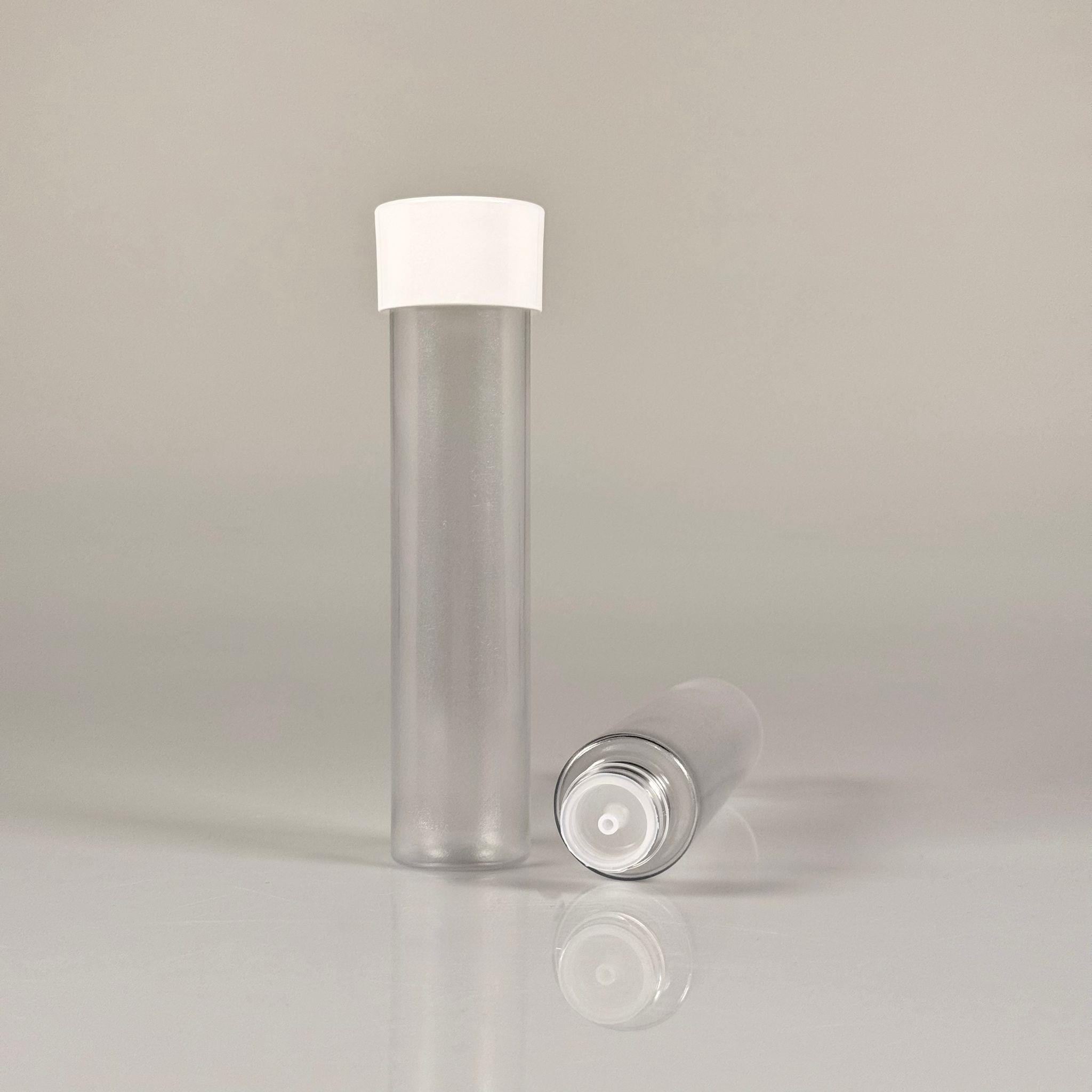 100 CC UZUN SİLİNDİR BUĞULU PET ŞİŞE (24 GR)  - BEYAZ DERİN ETEKLİ KAPAKLI KOLONYA TIPALI - 100 ML BİBERİYE SUYU, LAVANTA YAĞI, SAÇ SERUM, TONİK VB İÇİN PLASTİK KOZMETİK AMBALAJLARI