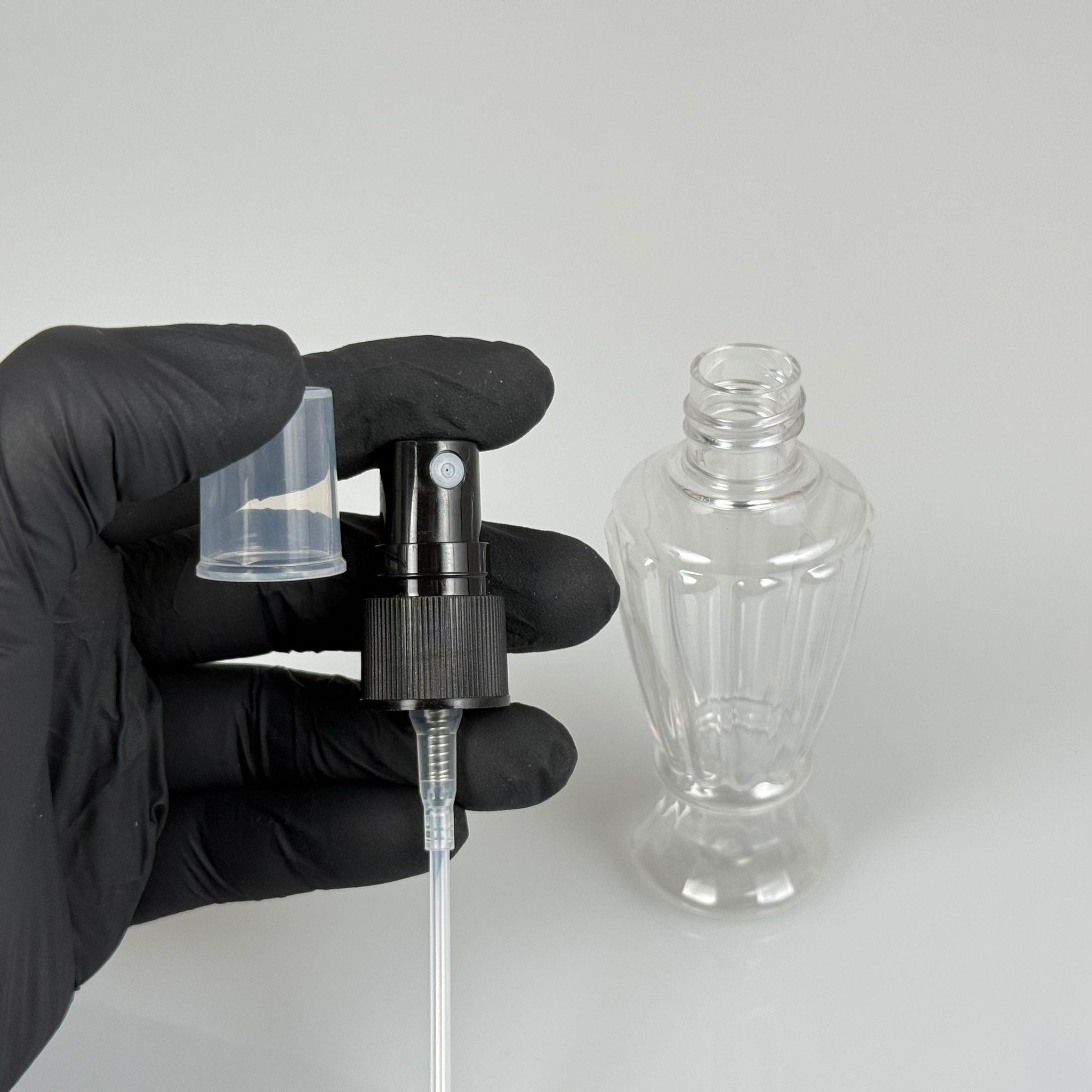 50 CC VAZO HÜRREM CAMPET ŞİŞE - SİYAH SPREYLİ TAKIM - 50 ML SPREYLİ KOLONYA ŞİŞESİ