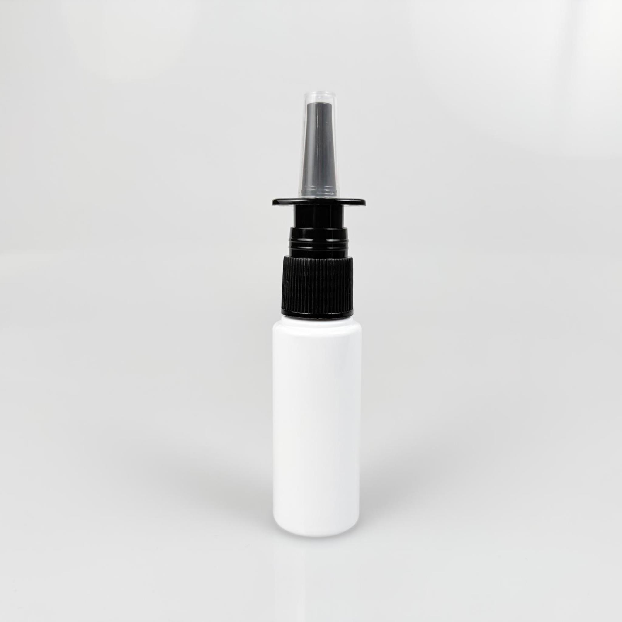 30 CC BEYAZ PET ŞİŞE- SİYAH NAZAL BURUN SPREYLİ 30 ML PLASTİK ŞİŞE