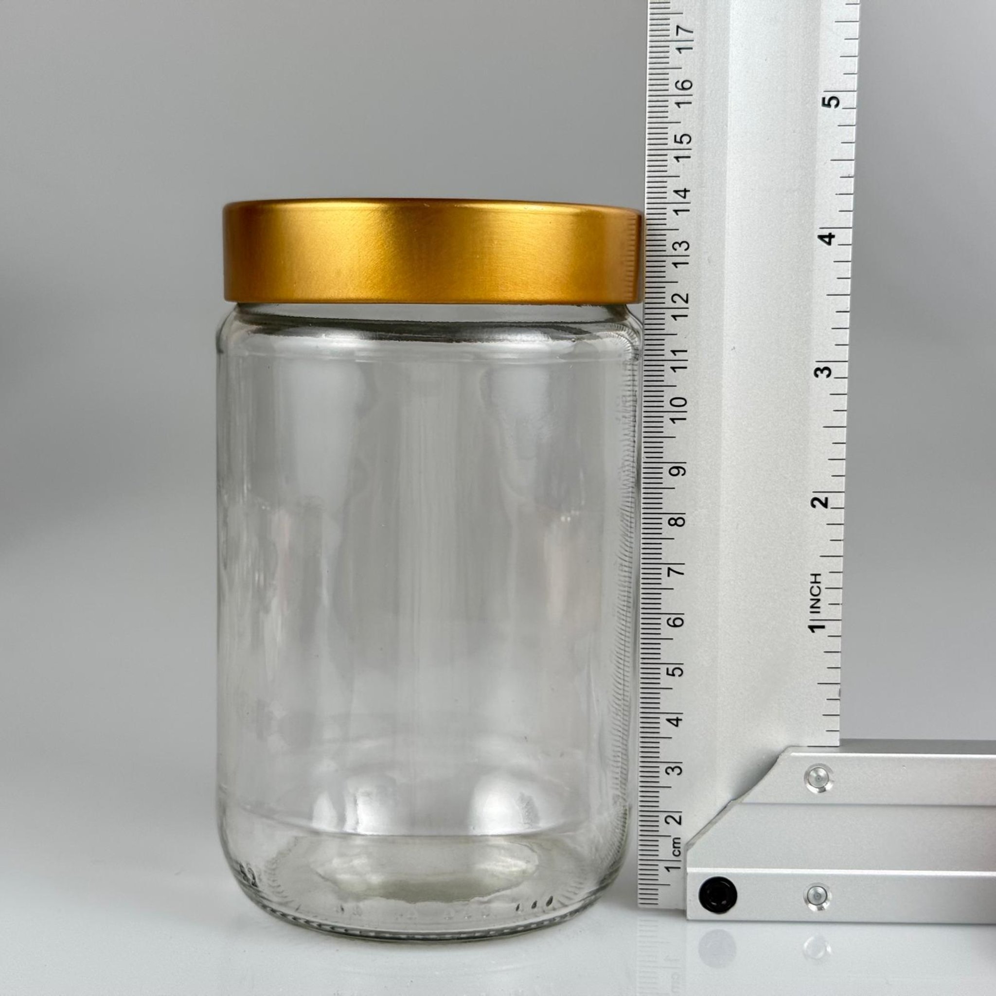 660 CC CAM KAVANOZ - DERİN GOLD LÜKS METAL KAPAKLI - 660 ML CAM KAVANOZ - PAŞABAHÇE
