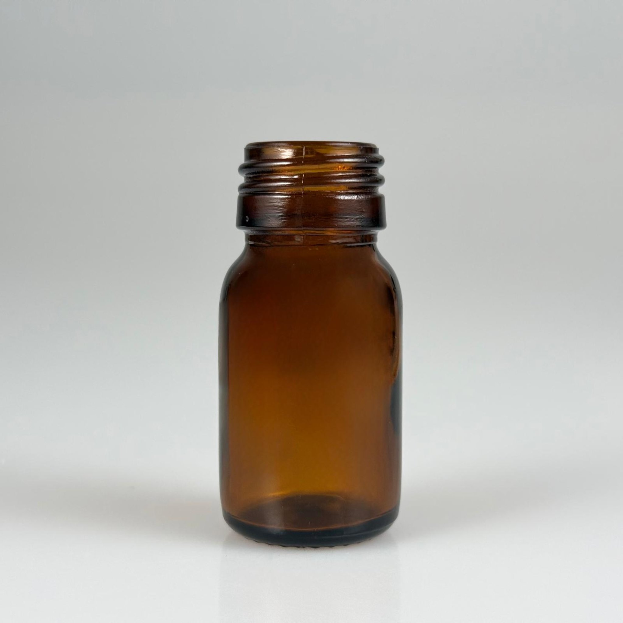 20 CC AMBER CAM ŞİŞE KAPAKSIZ (25 AĞIZ) - 20 ML CAM ŞİŞE - KAHVERENGİ