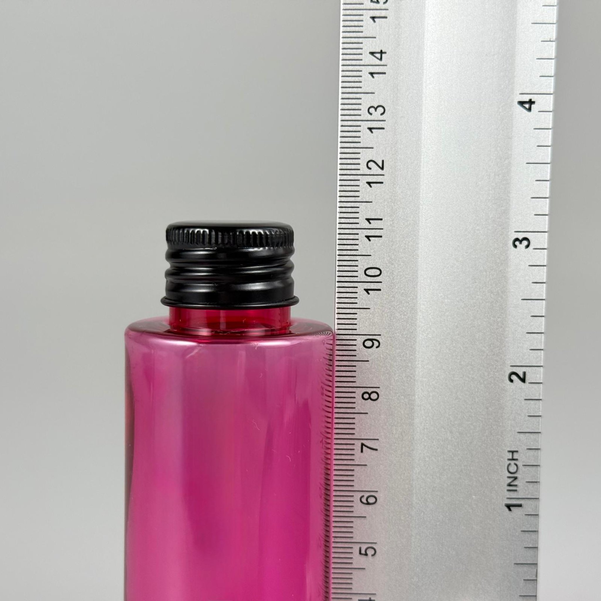 100 CC PEMBE SİLİNDİR KESKİN KÜT MODEL SERT PET ŞİŞE (17 GR - 24 AĞIZ ) + KÖPÜK CONTALI SİYAH METAL ALÜMİNYUM KAPAK TAKIM - 100 ML KAPAKLI PEMBE PET ŞİŞELER