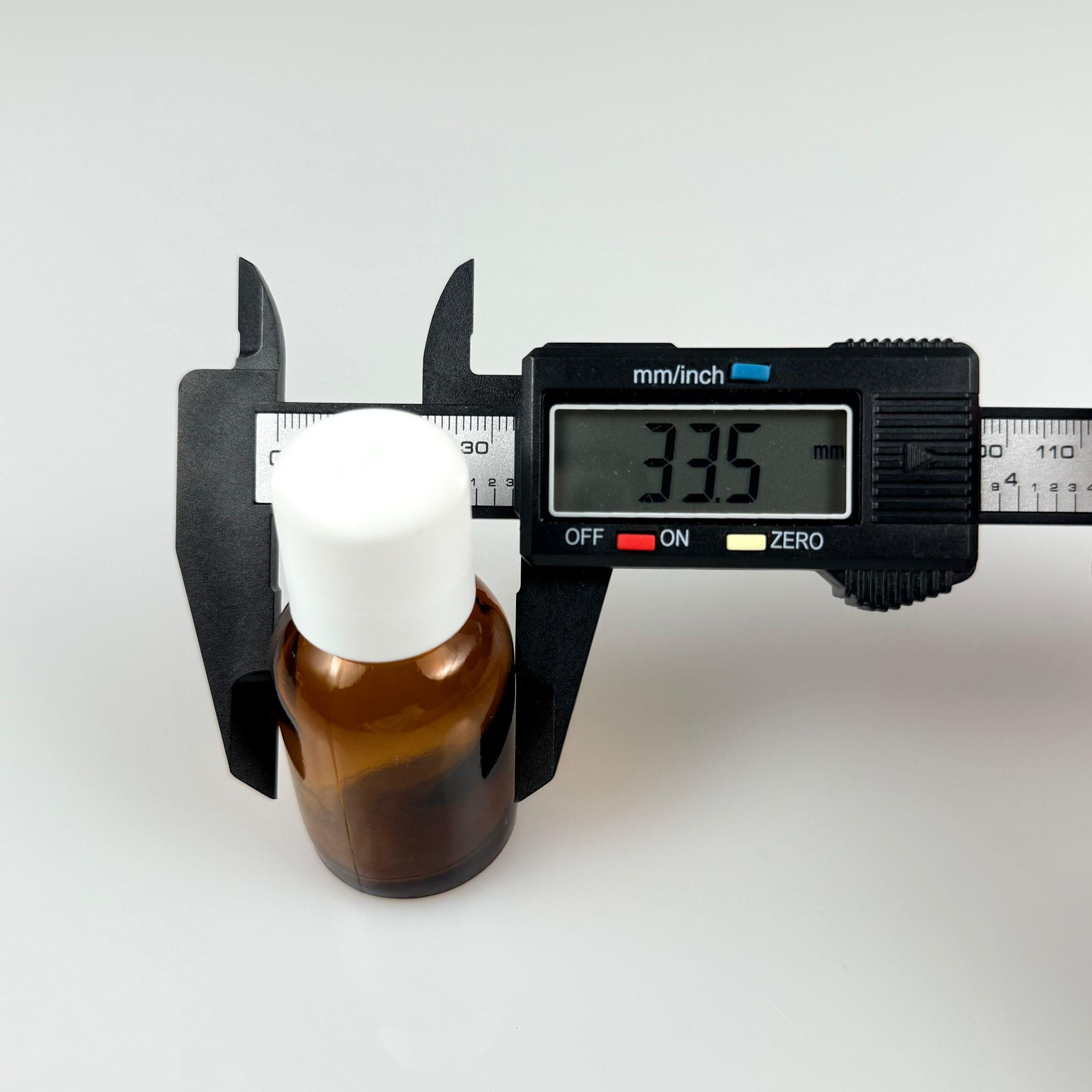 25 CC AMBER CAM ŞİŞE + İÇTEN DAMLALIKLI ÇOCUK KİLİTLİ BEYAZ KAPAK - KAHVERENGİ 25 ML KİLİT KAPAKLI DAMLATMALI ŞİŞE