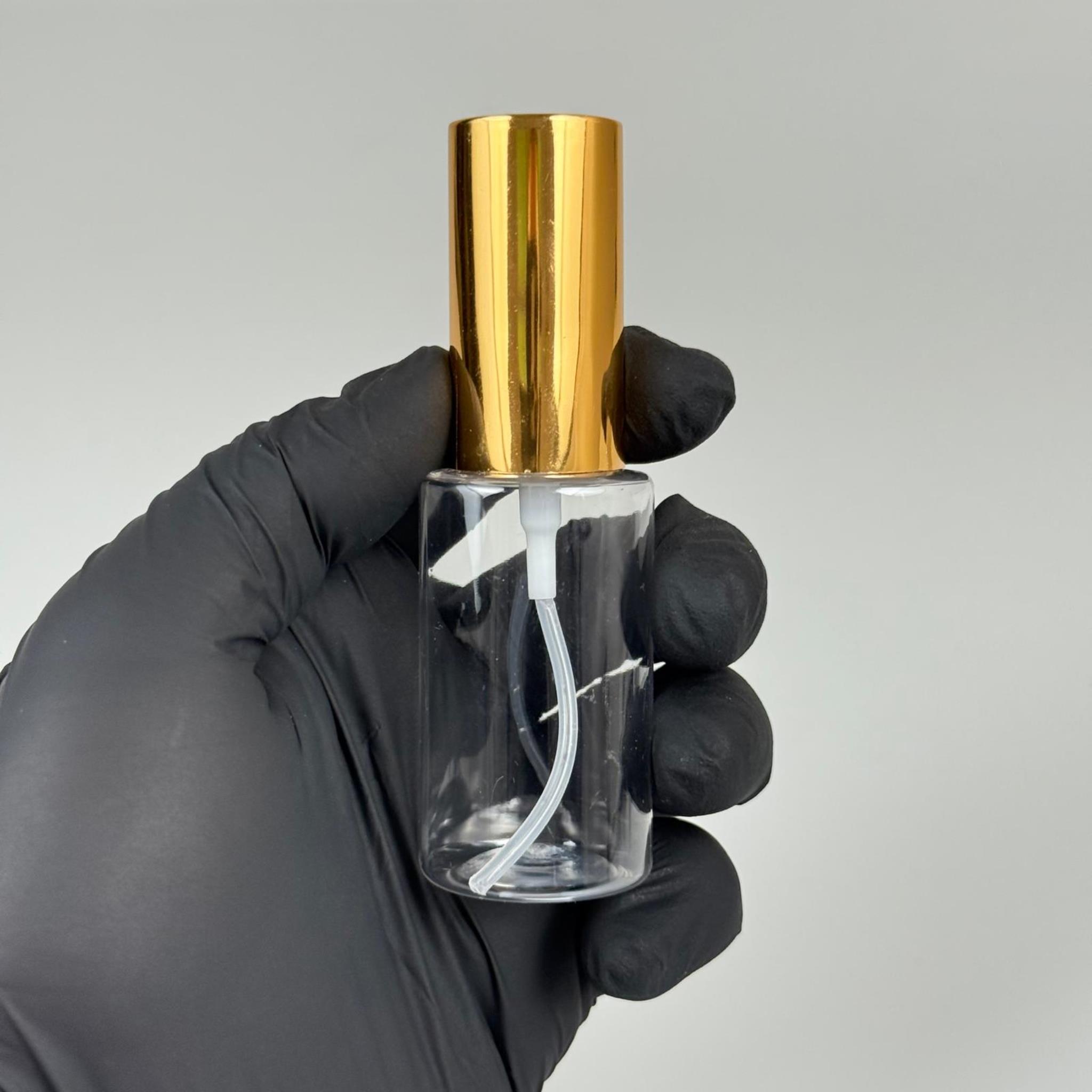 30 ML PET KOLONYA, PARFÜM VB ŞİŞELERİ - METAL ALÜMİNYUM GOLD KAPAK + VİDALI SPREY + 30 CC ŞİŞE SET TAKIM