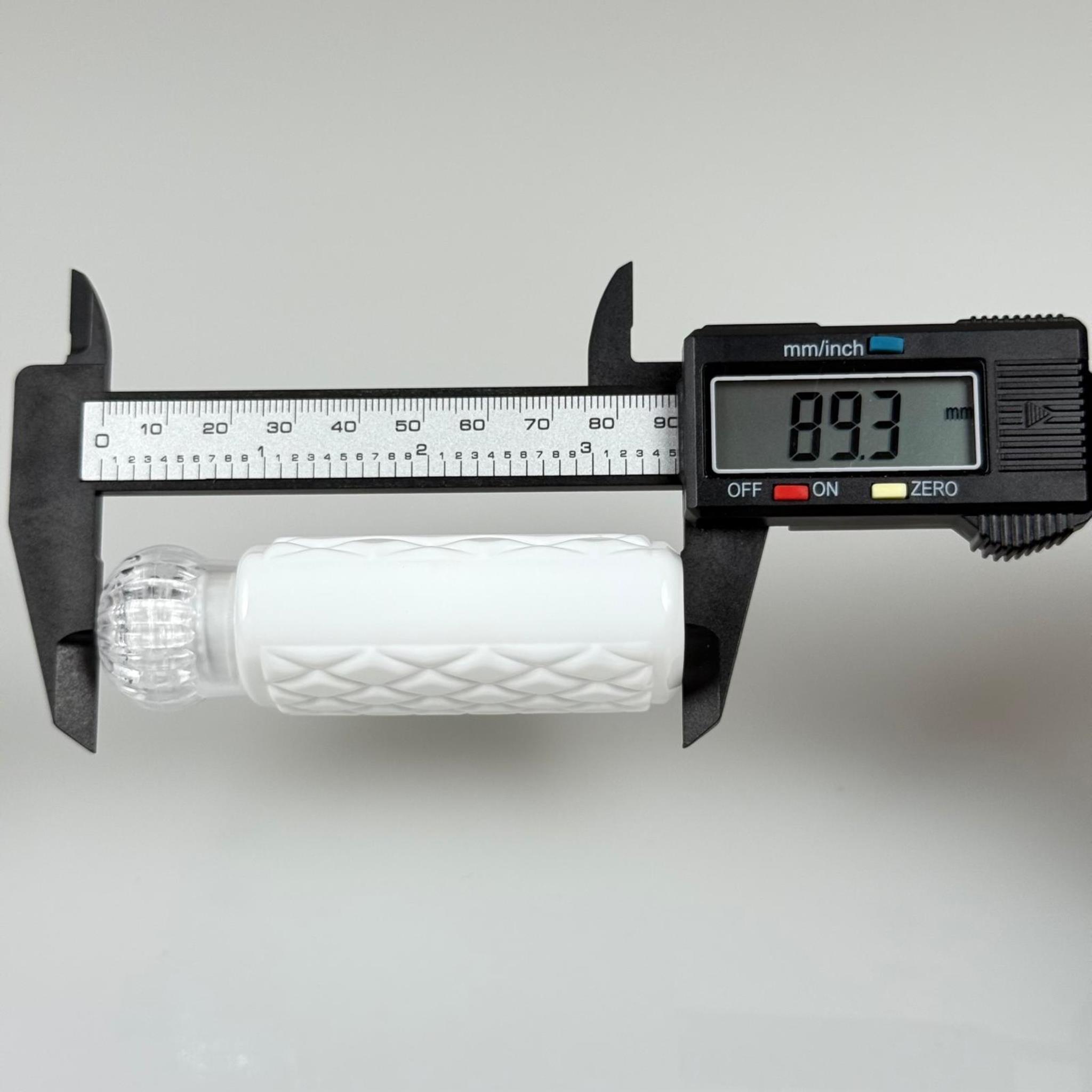 50 CC BEYAZ PLASTİK KOLONYA ŞİŞESİ - KRİSTAL KAPAKLI TIPALI - 50 ML YASSI PET DESENLİ KOLONYA ŞİŞESİ